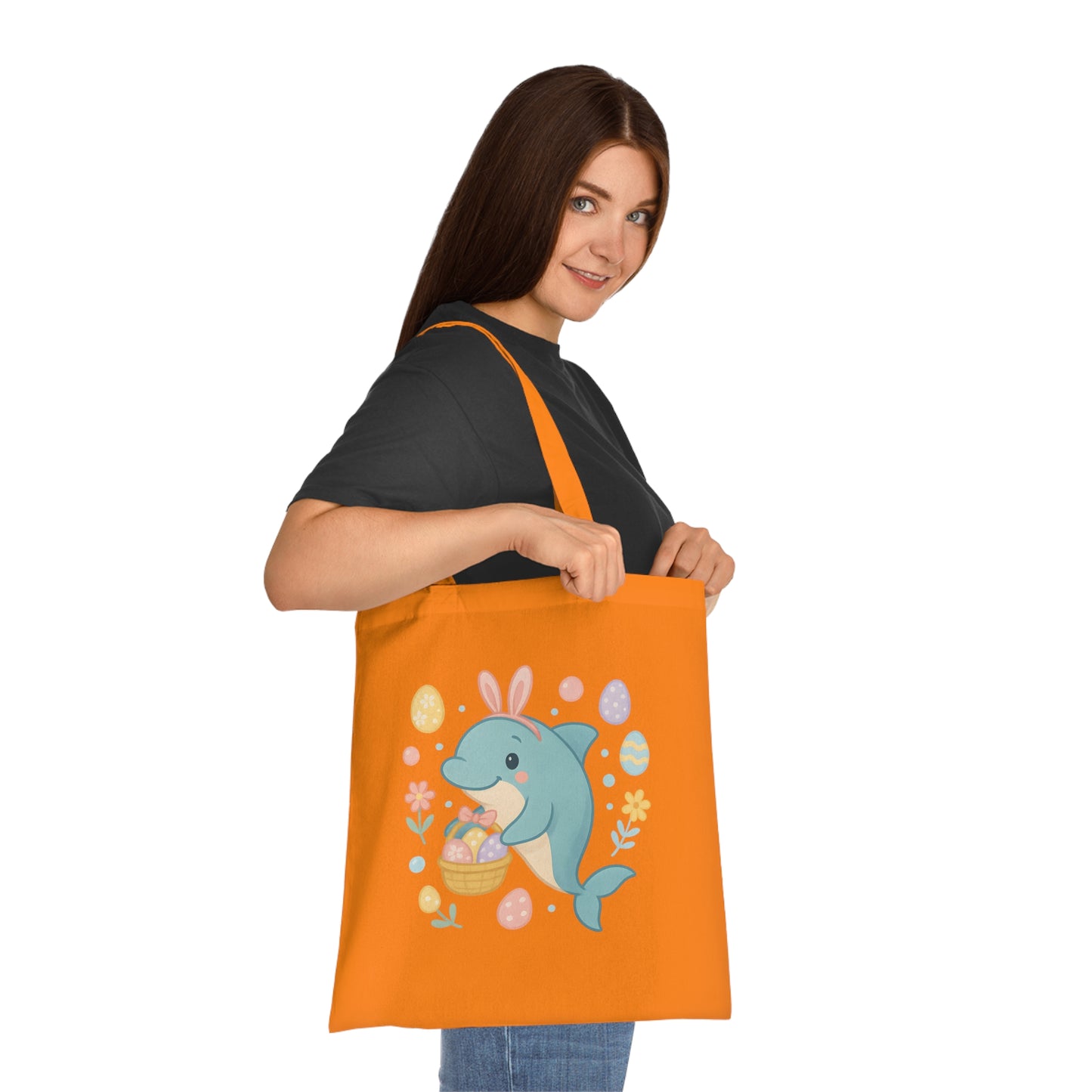 Easter Dolphin Tote Bag
