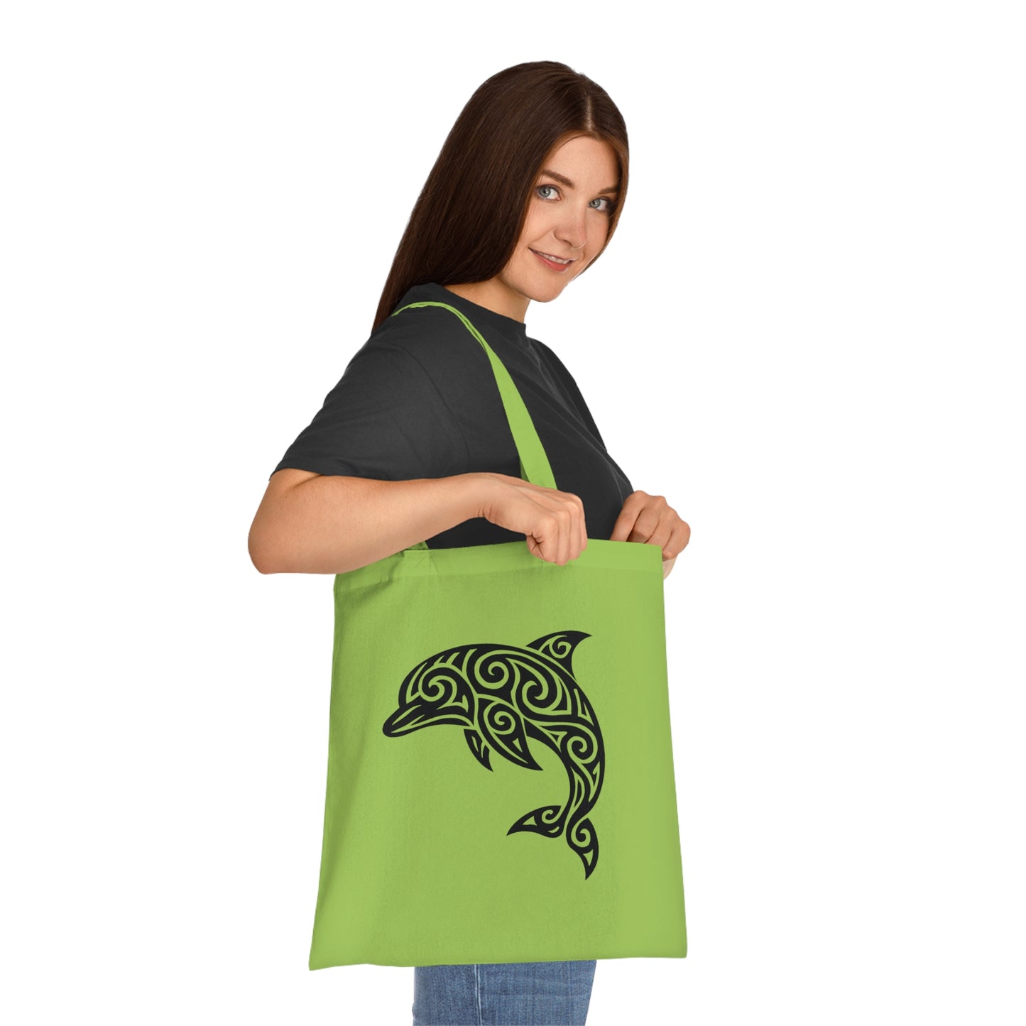Tribal Tattoo Dolphin Tote Bag