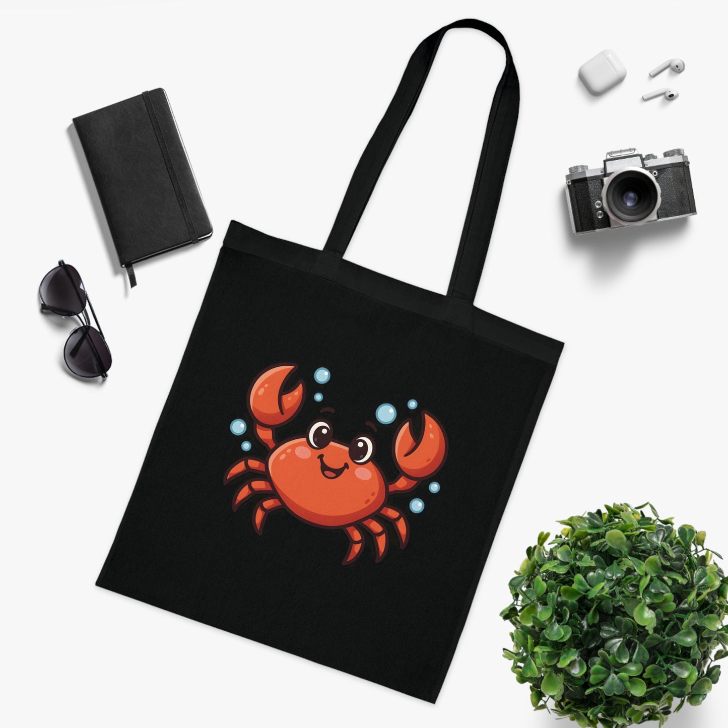 Cartoon Cute Crab Tote Bag