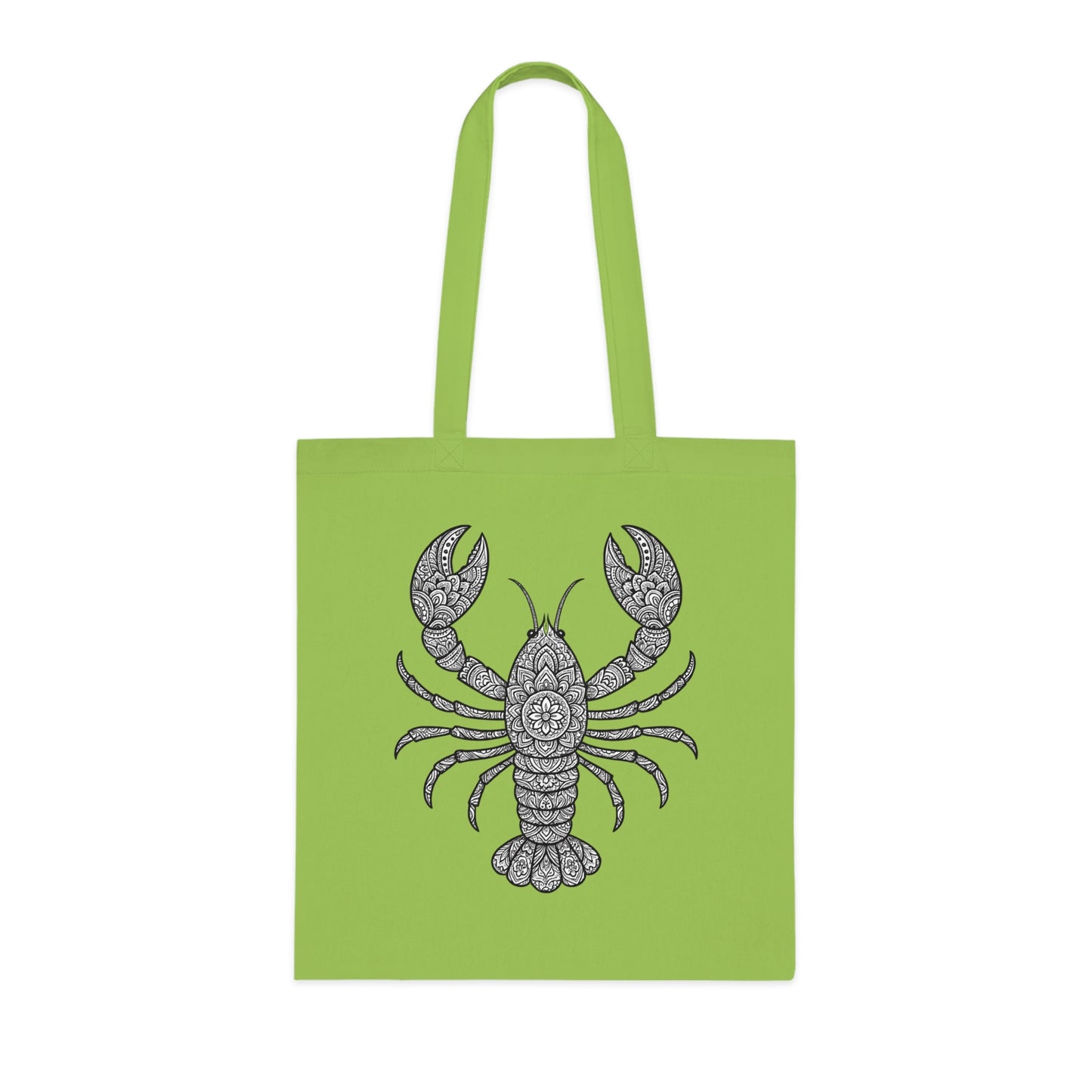 Intricate Mandala Lobster Tote Bag