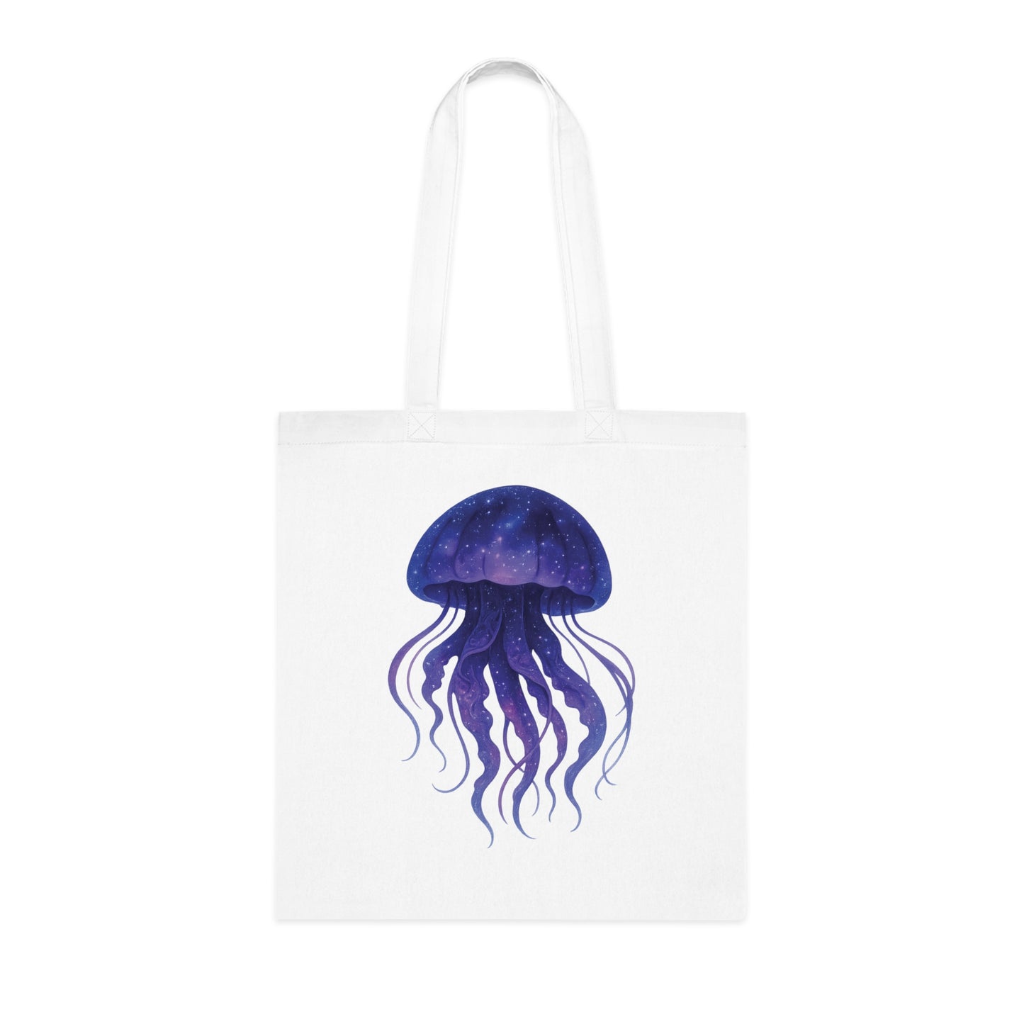 Cosmic Galaxy Jellyfish Tote Bag