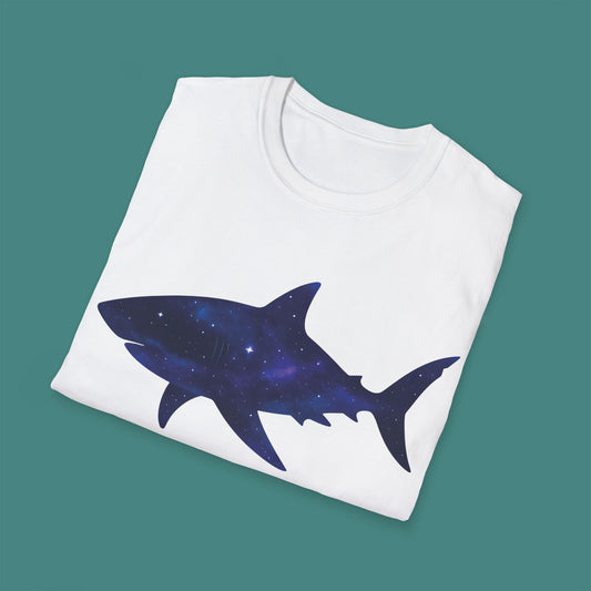 Cosmic Galaxy Shark Unisex T-Shirt