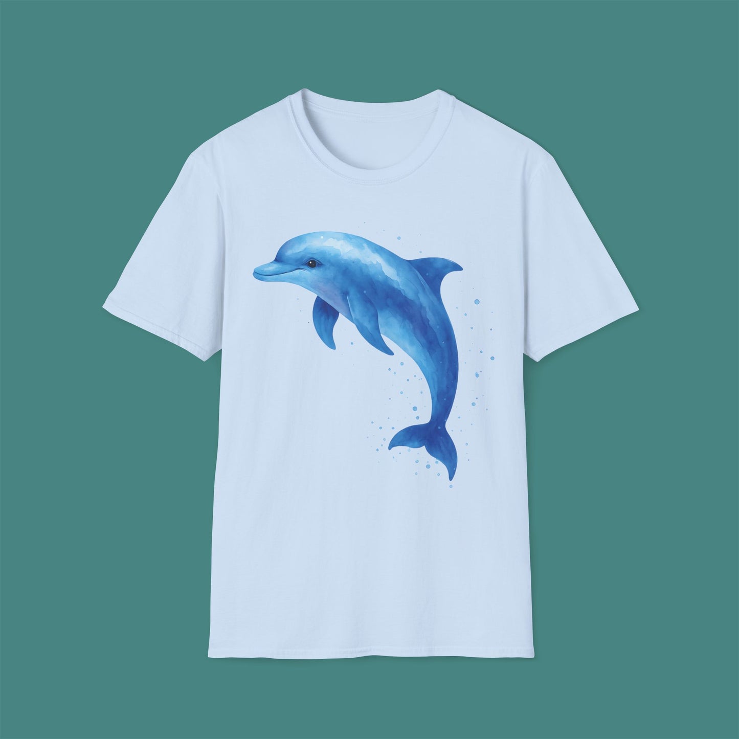 Watercolor Splash Dolphin Unisex T-Shirt