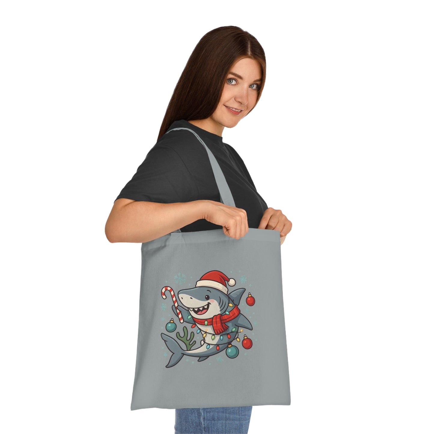 Christmas Shark Tote Bag