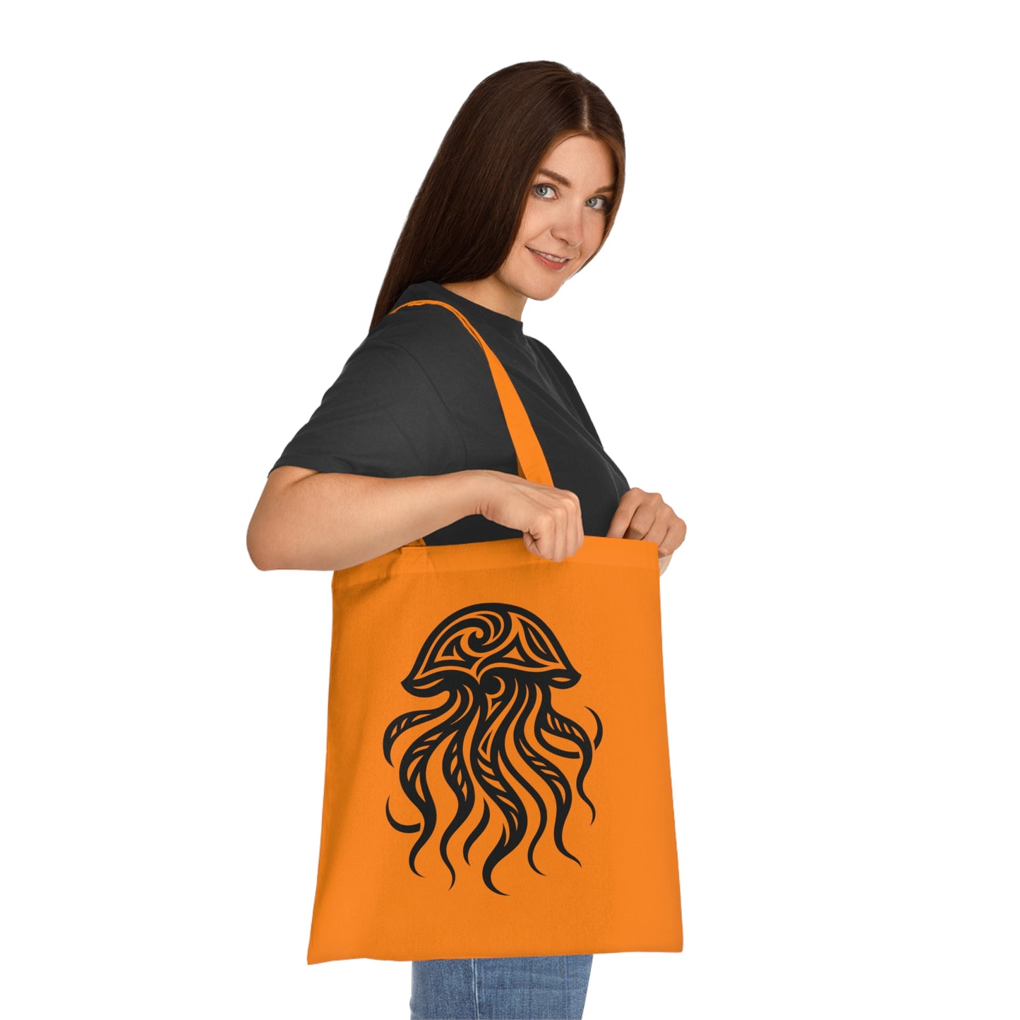 Tribal Tattoo Jellyfish Tote Bag