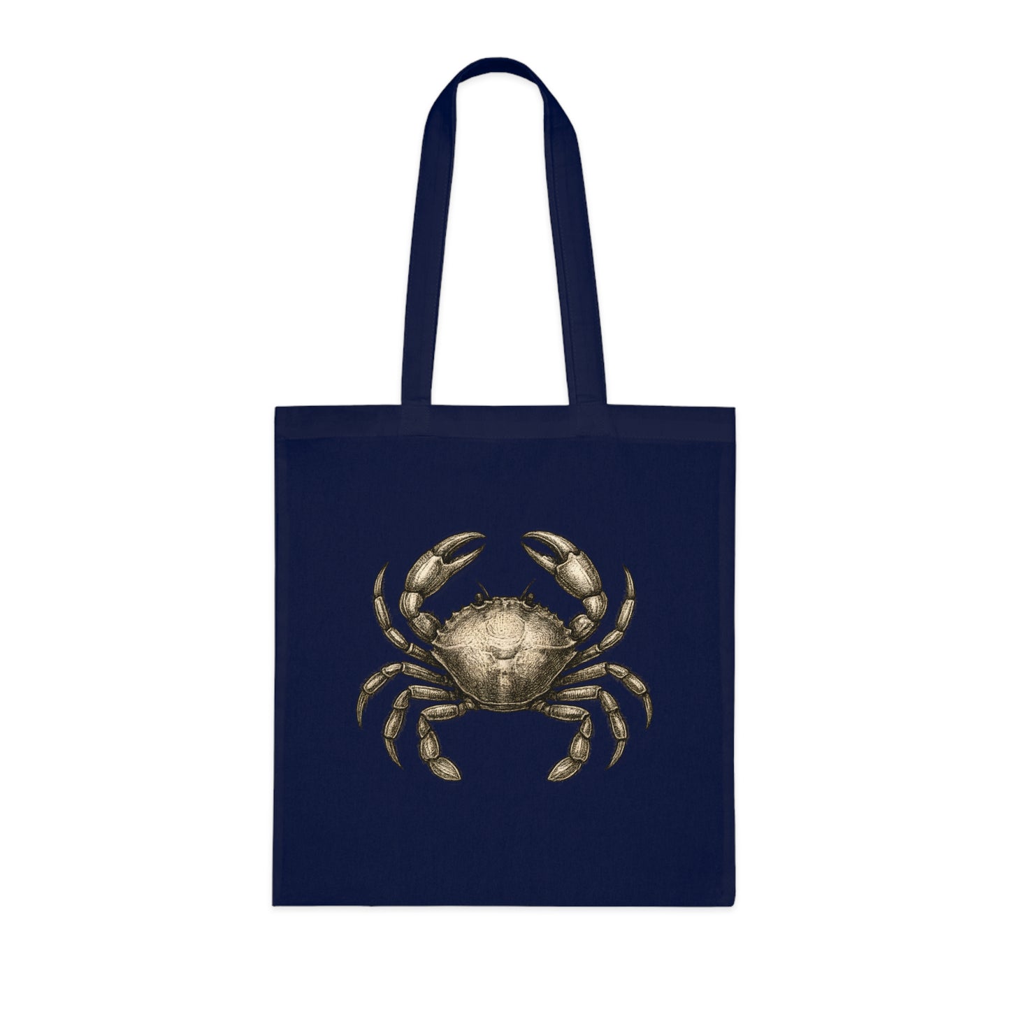 Vintage Etching Crab Tote Bag