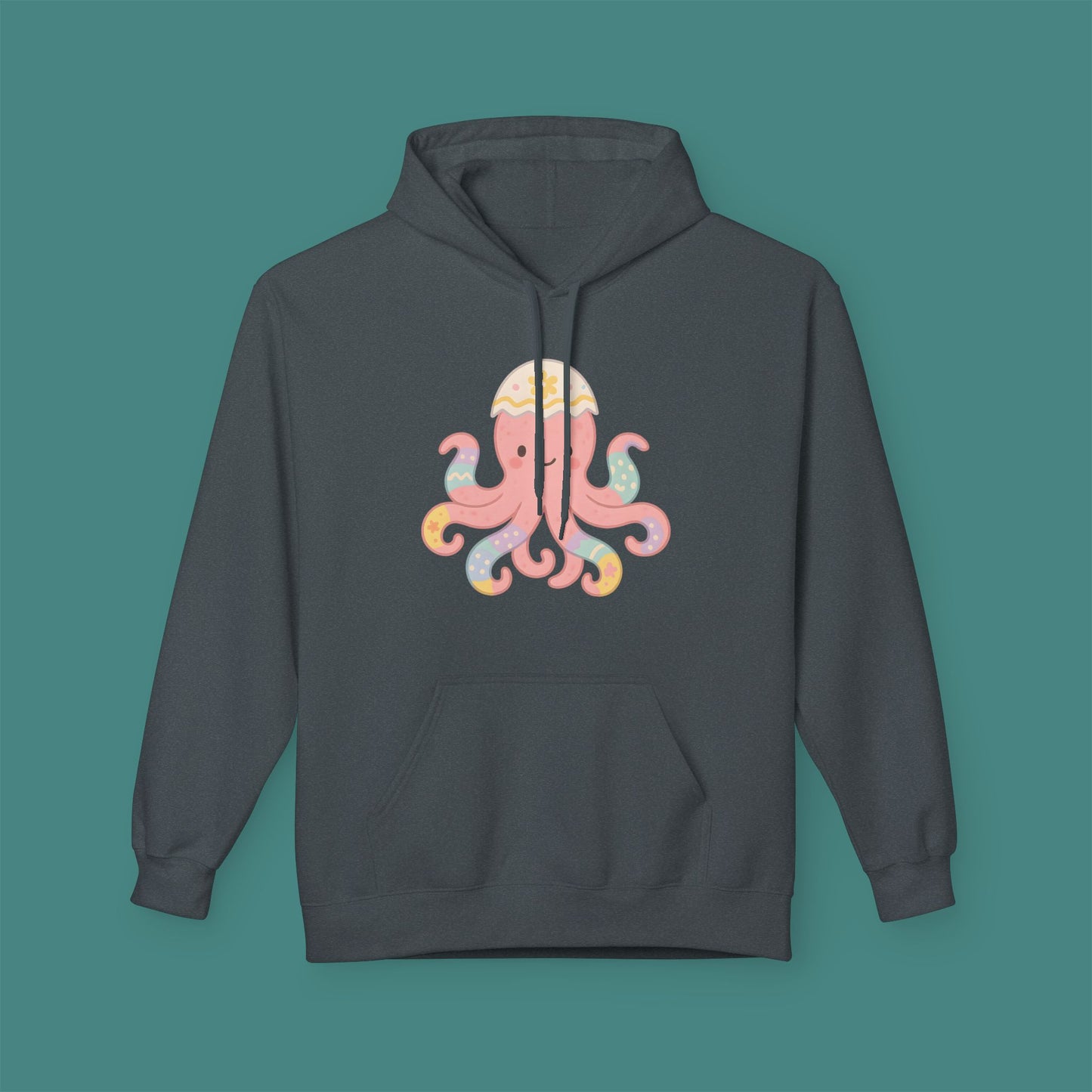 Easter Octopus Fleece Unisex Hoodie