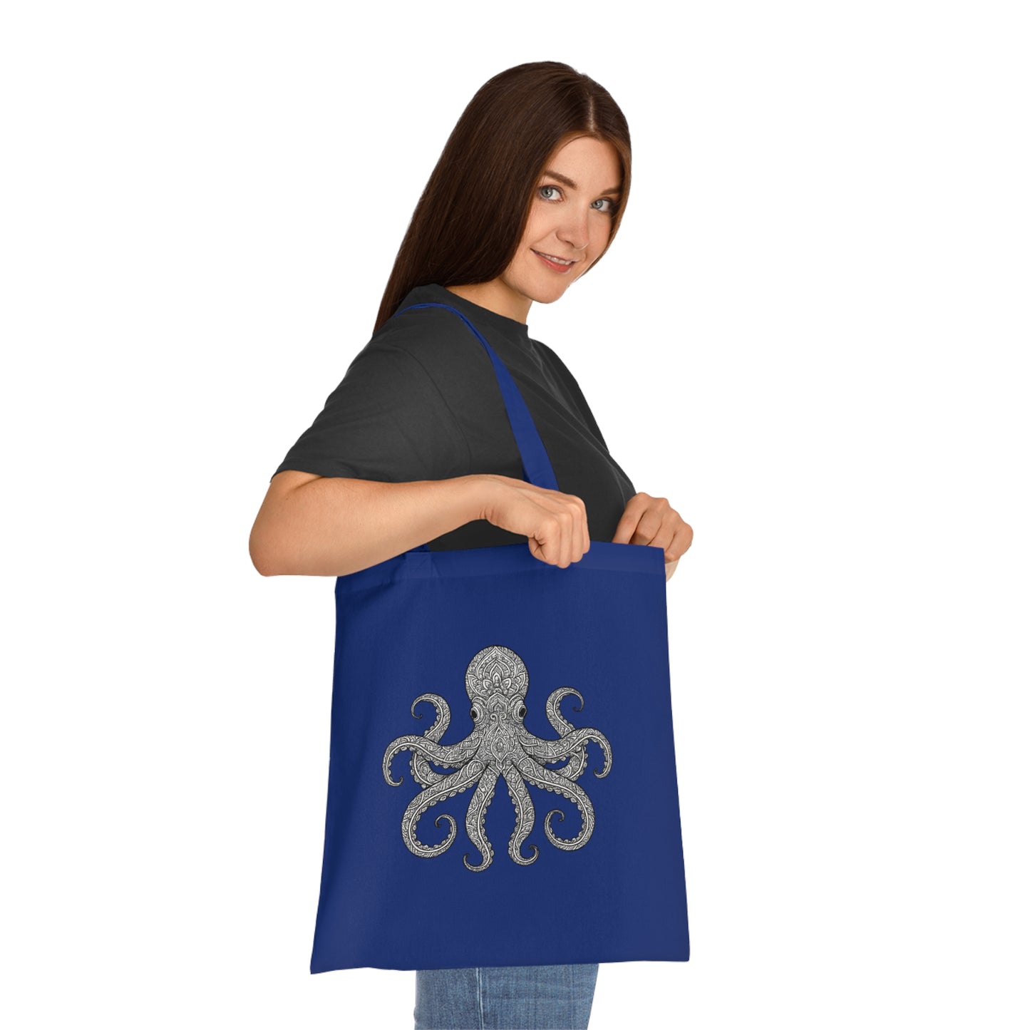 Intricate Mandala Octopus Tote Bag