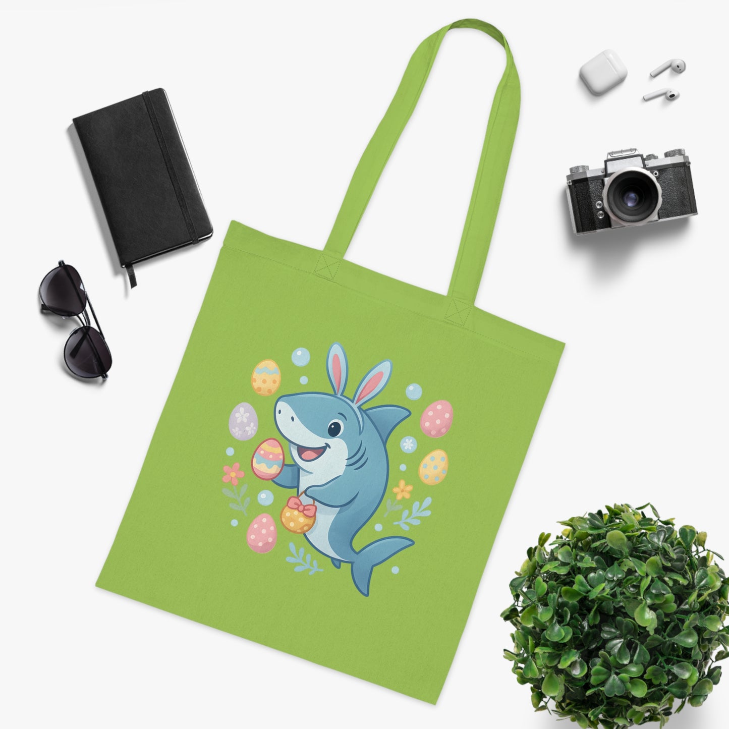 Easter Shark Tote Bag