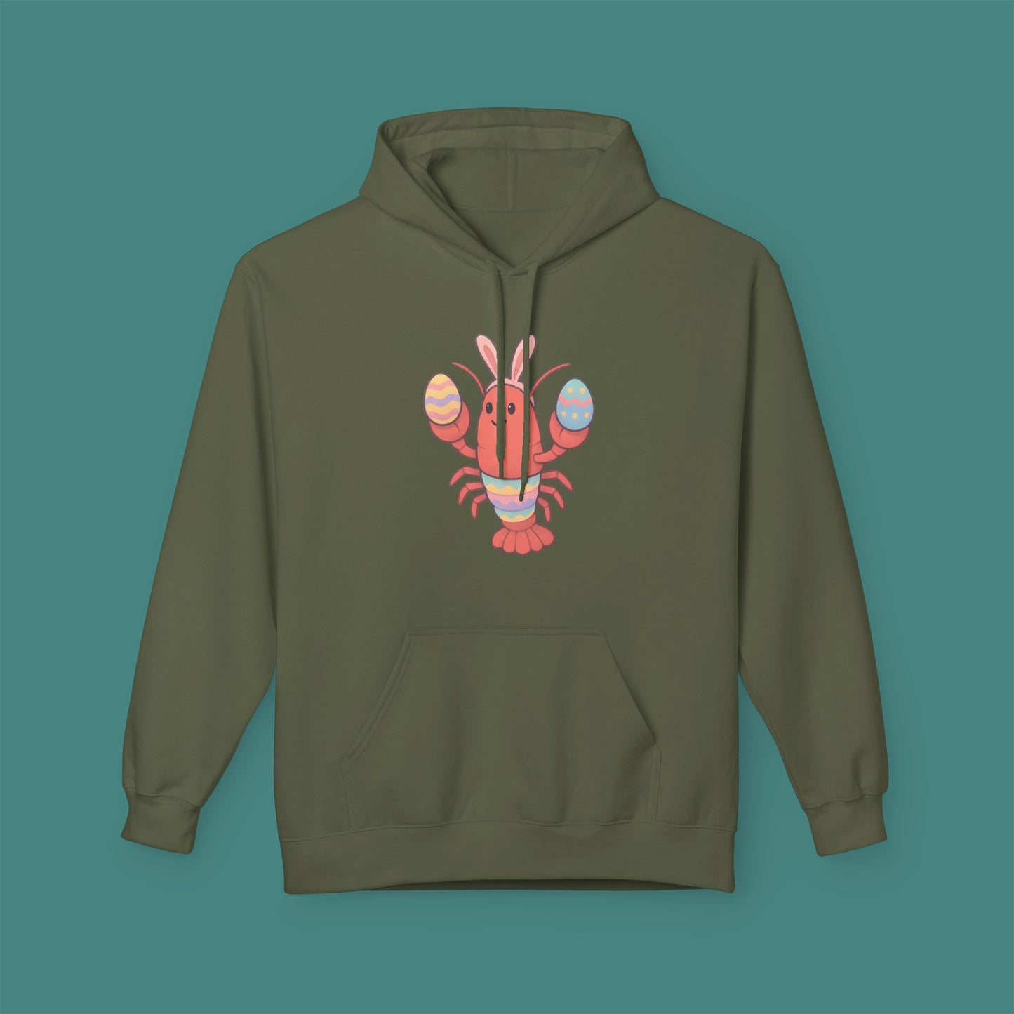 Easter Lobster Fleece Unisex Hoodie