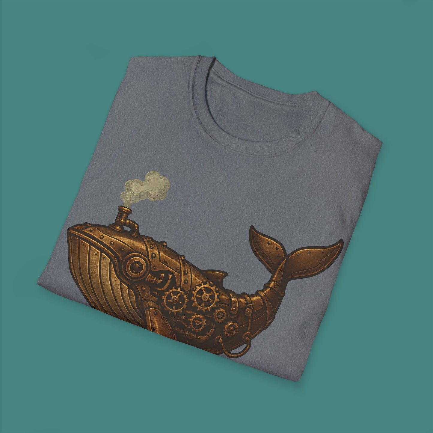 Steampunk Mechanical Whale Unisex T-Shirt