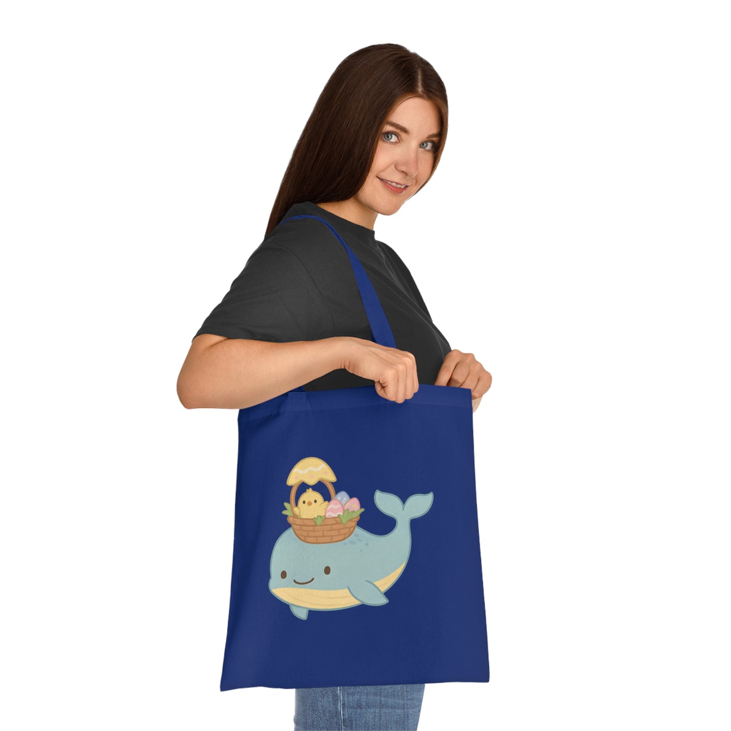 Easter Whale Tote Bag