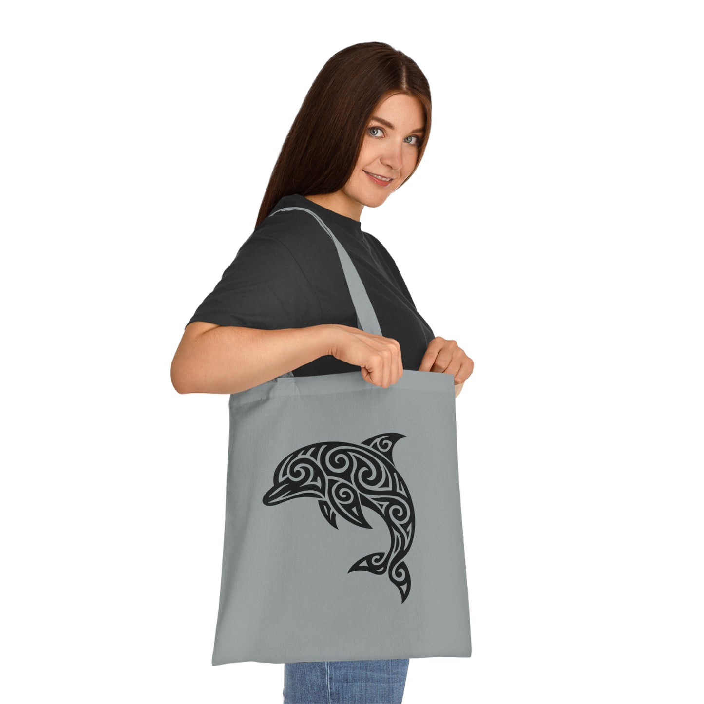Tribal Tattoo Dolphin Tote Bag