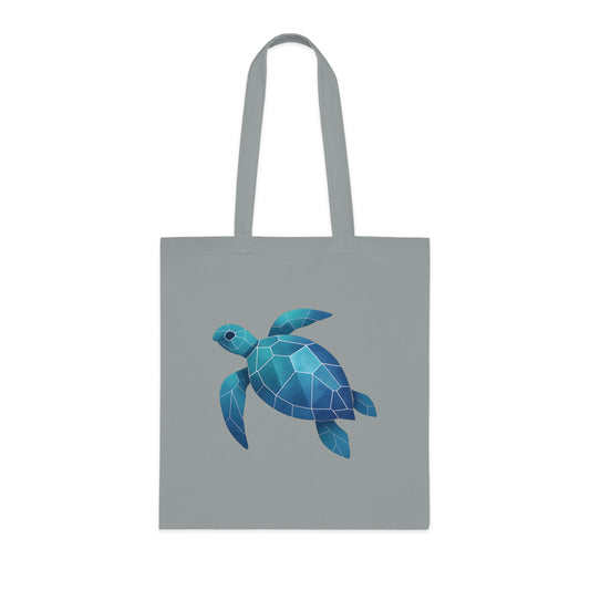 Geometric Polygon Turtle Tote Bag
