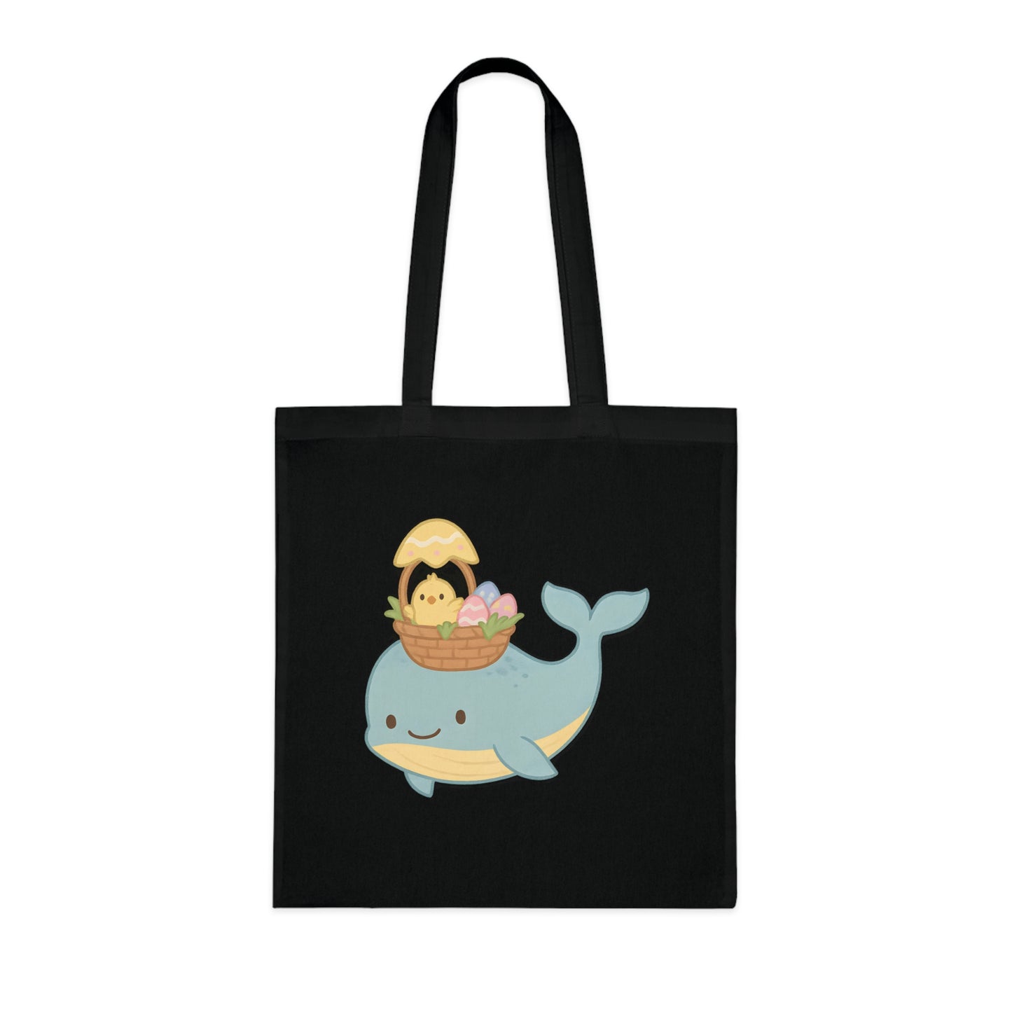 Easter Whale Tote Bag