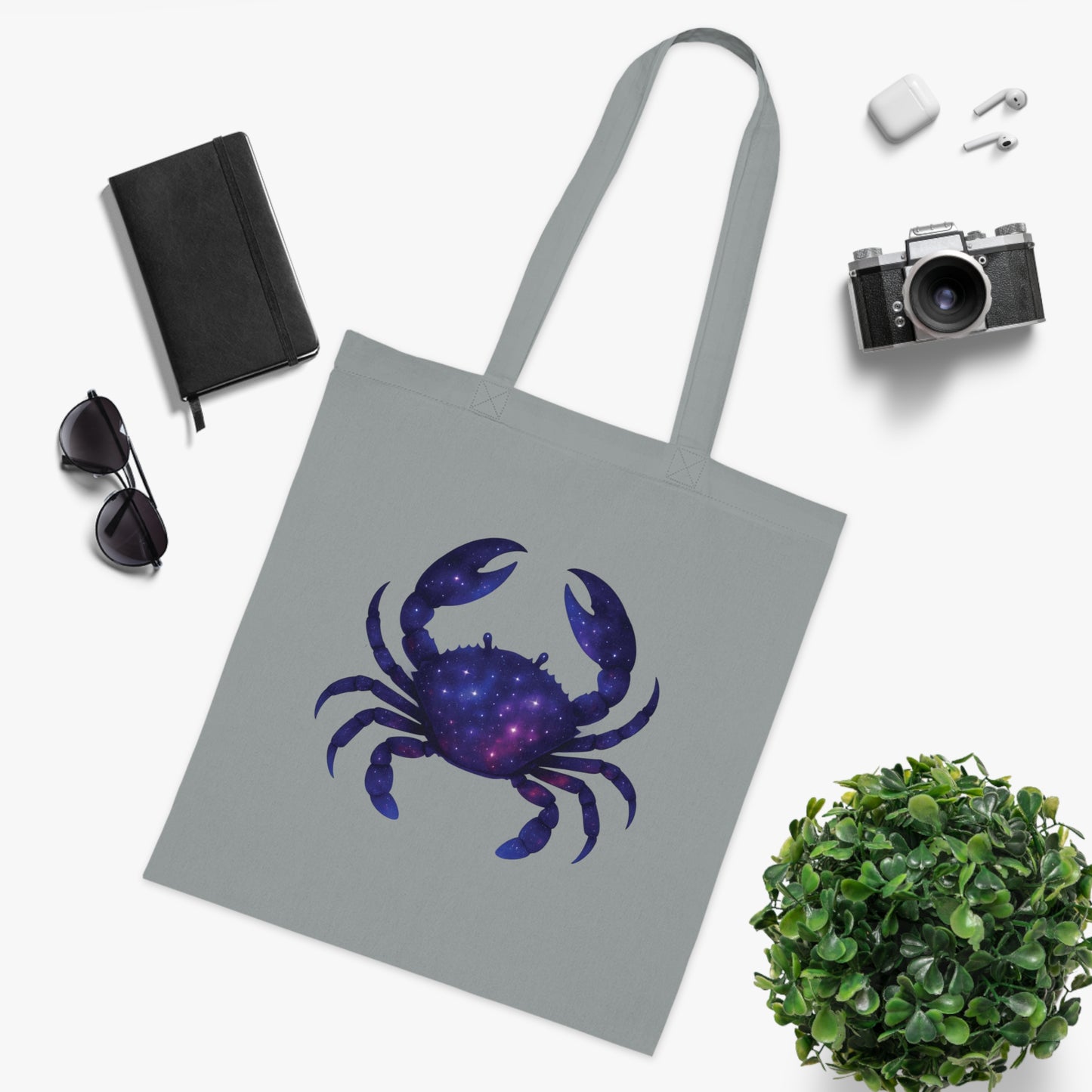 Cosmic Galaxy Crab Tote Bag