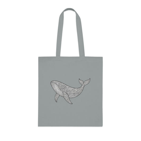 Intricate Mandala Whale Tote Bag