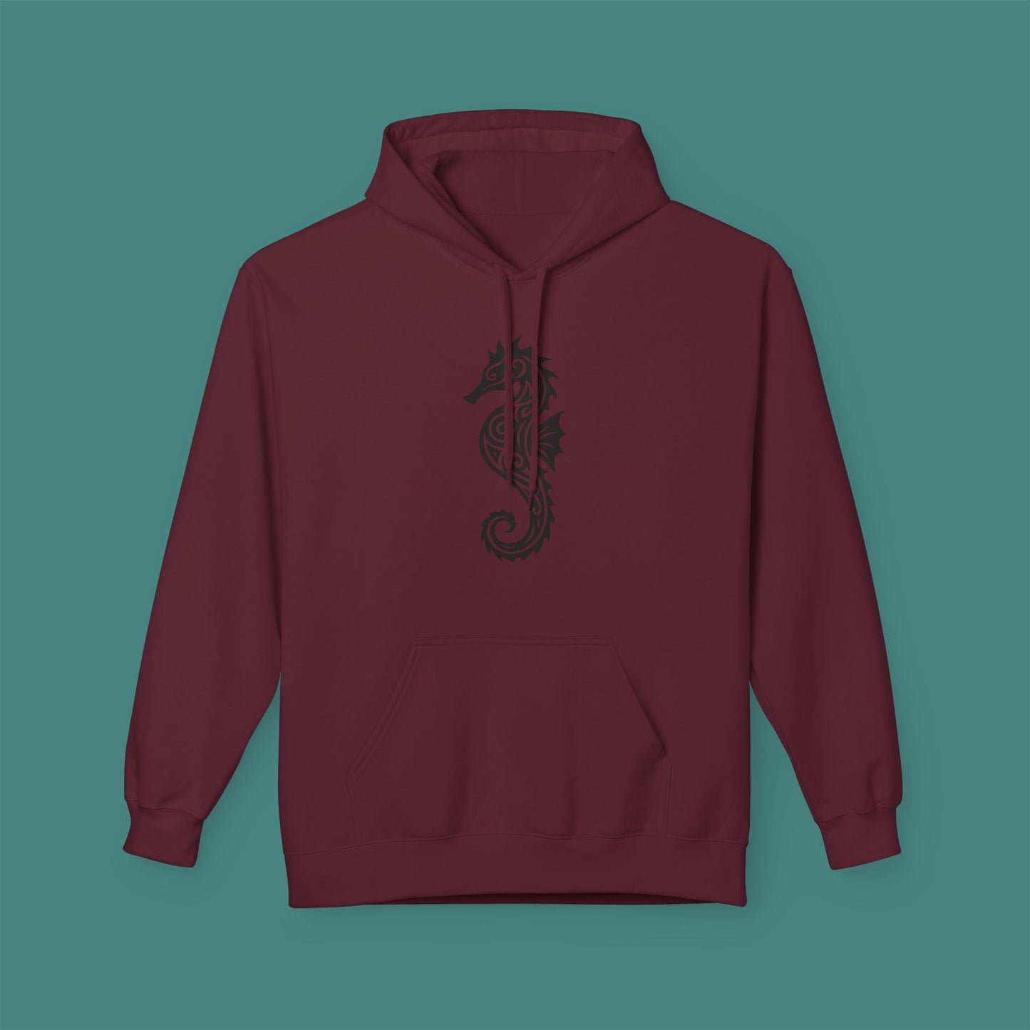 Tribal Tattoo Seahorse Fleece Unisex Hoodie