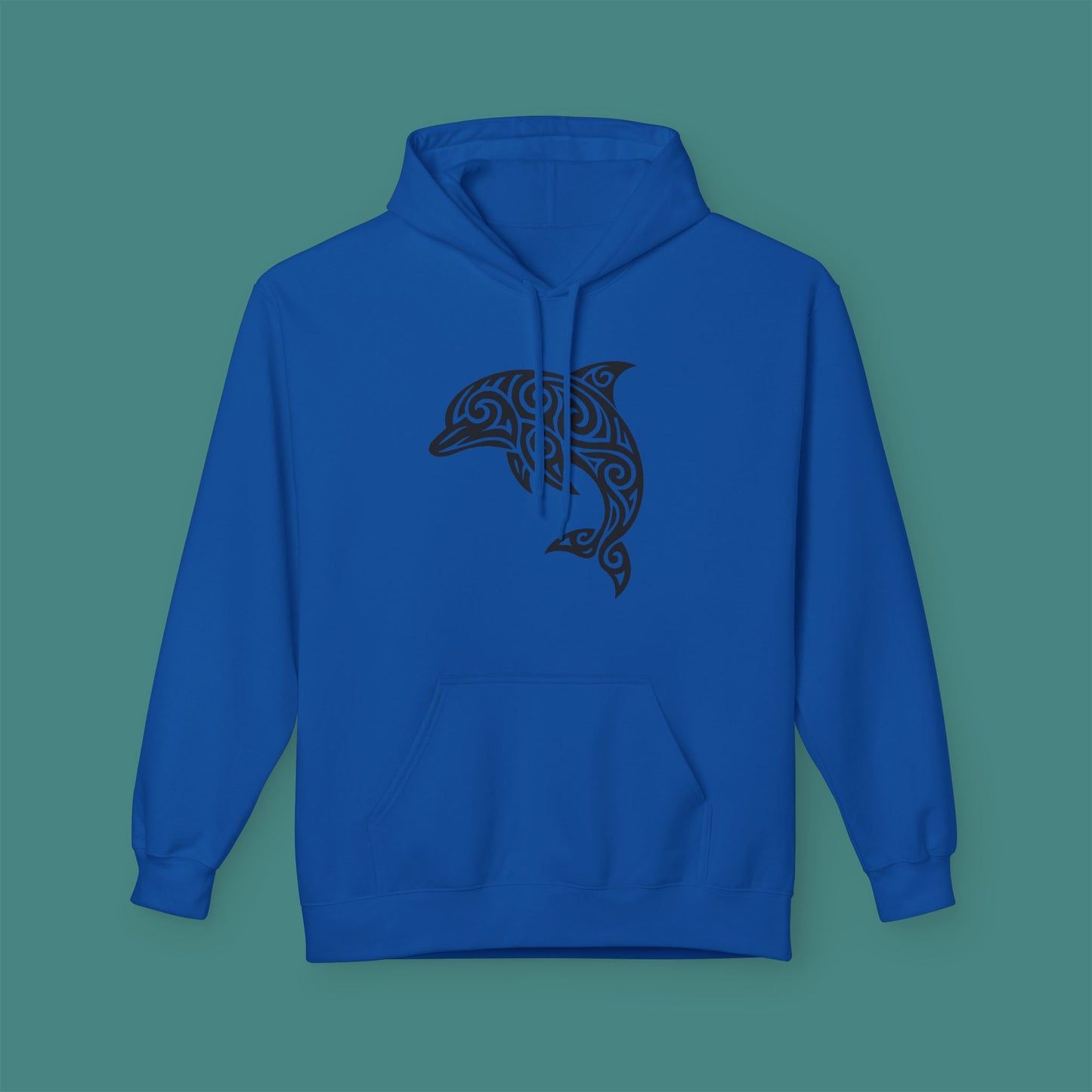 Tribal Tattoo Dolphin Fleece Unisex Hoodie