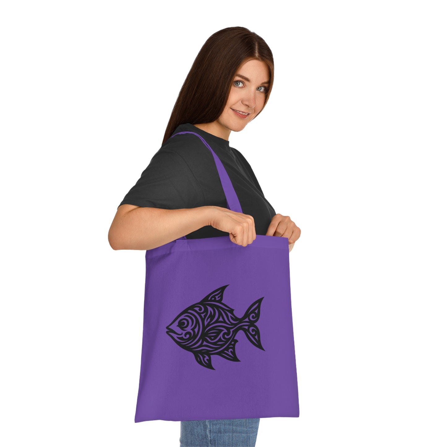 Tribal Tattoo Fish Tote Bag