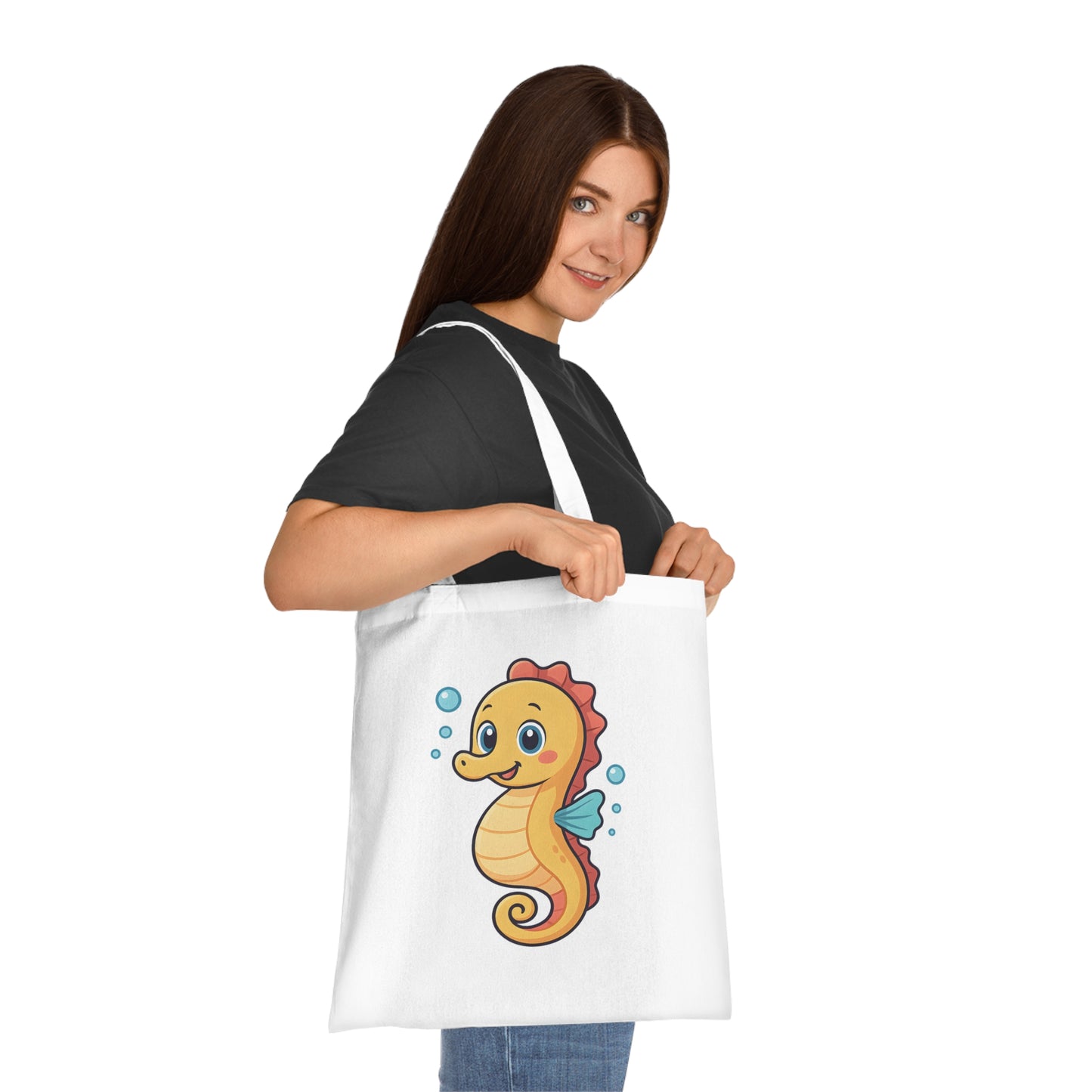 Cartoon Cute Seahorse Tote Bag
