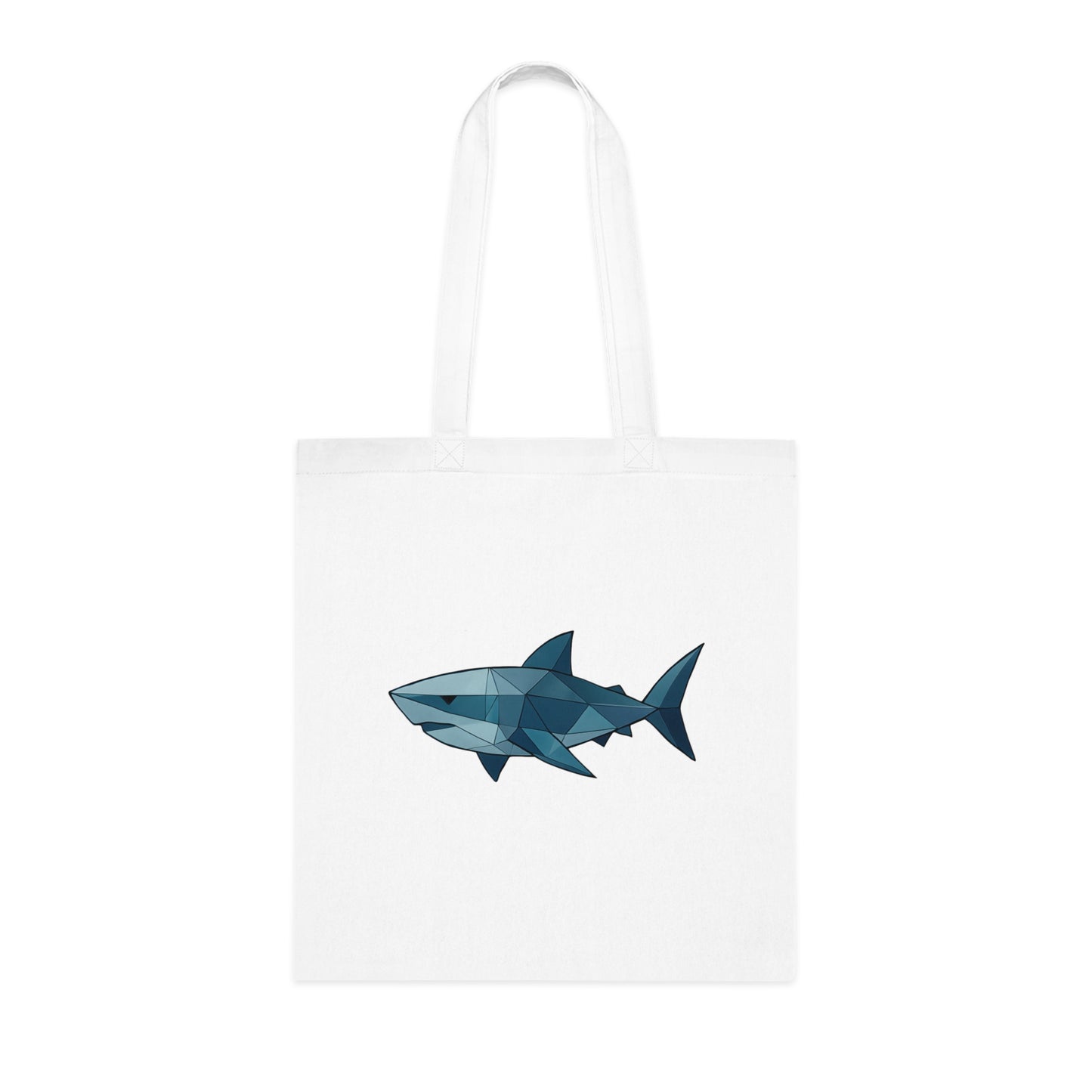 Geometric Polygon Shark Tote Bag