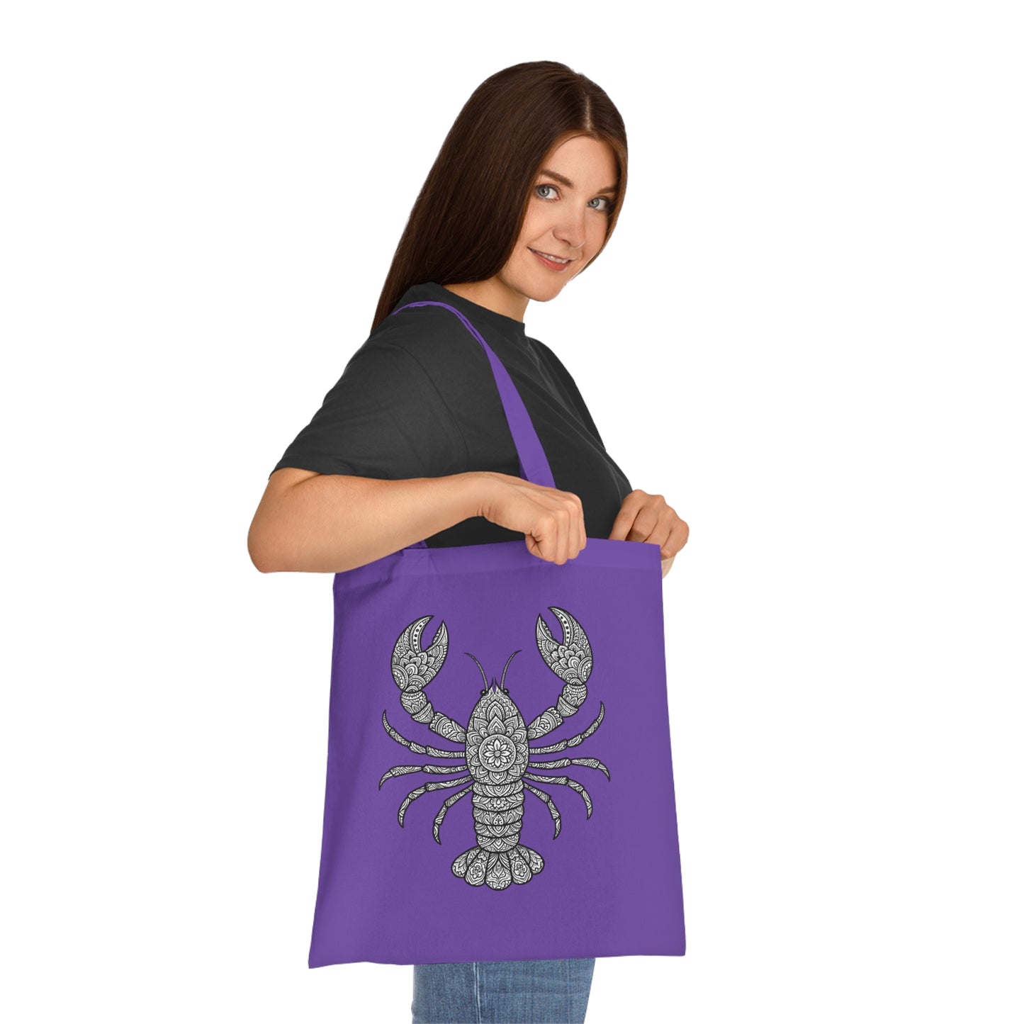 Intricate Mandala Lobster Tote Bag