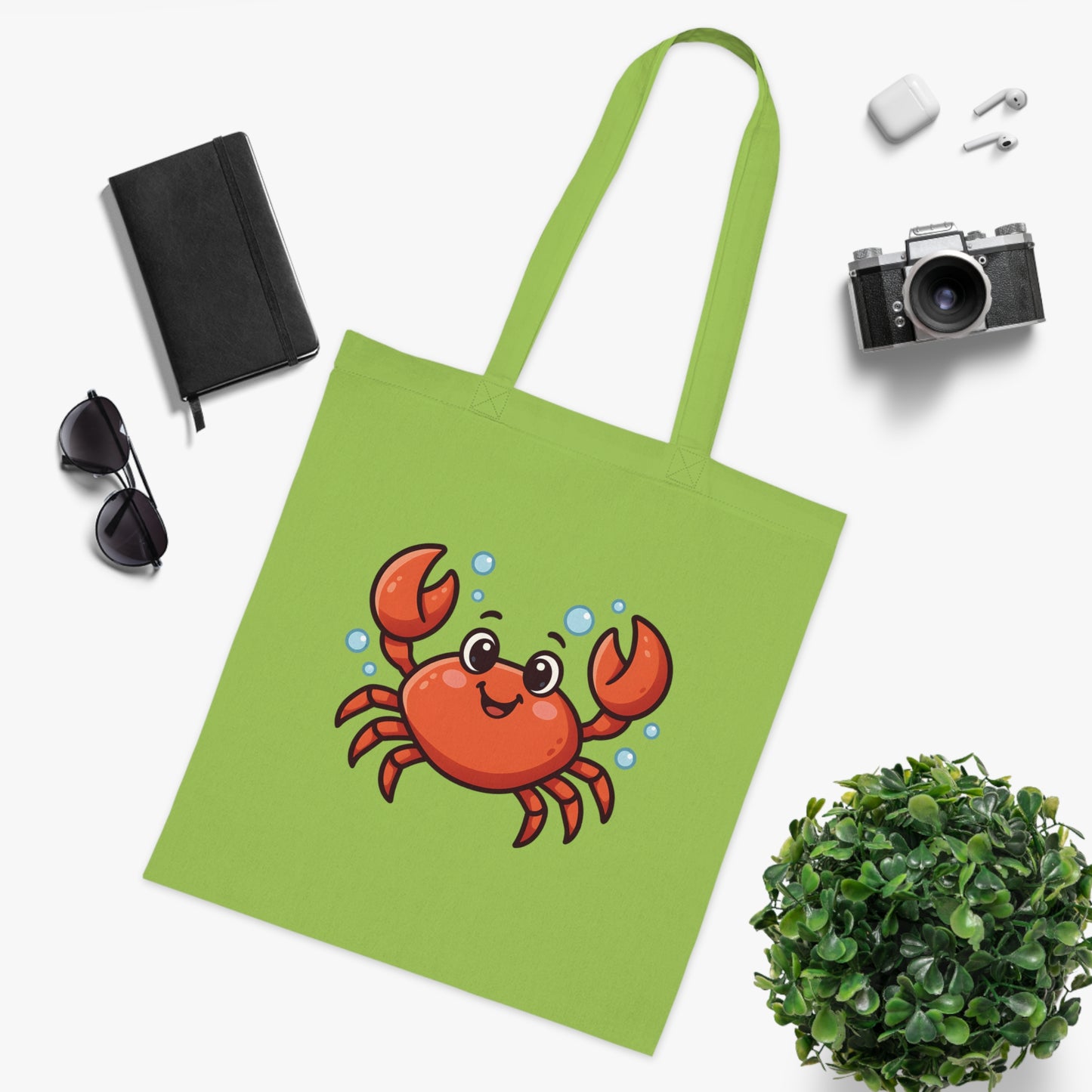 Cartoon Cute Crab Tote Bag