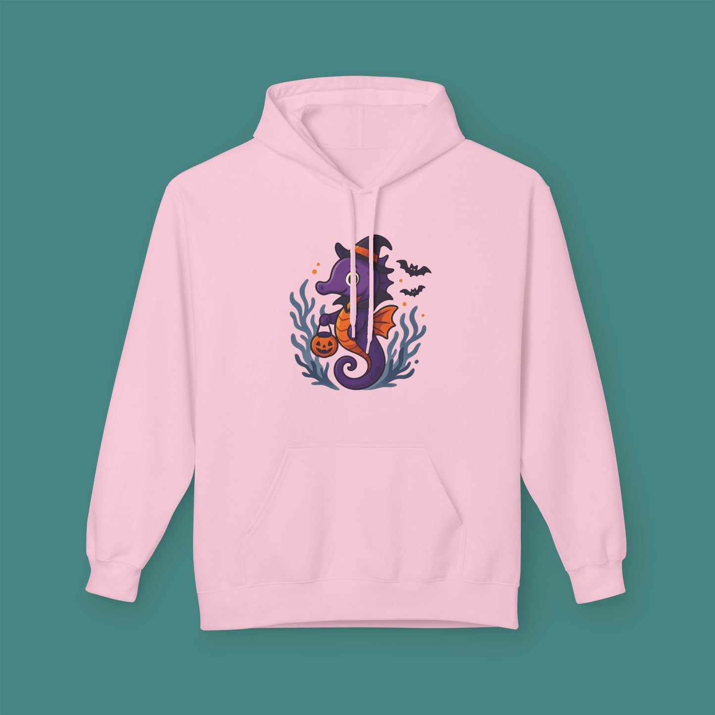 Halloween Seahorse Fleece Unisex Hoodie