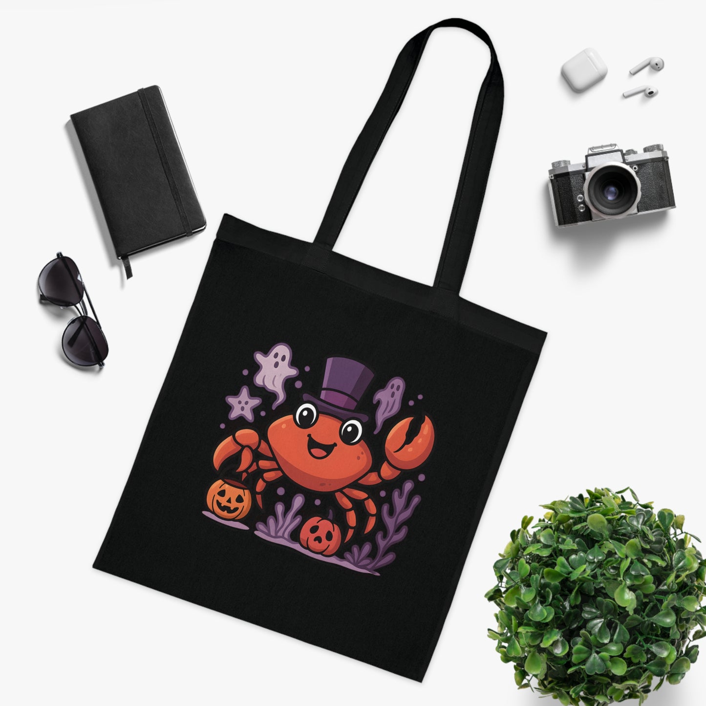 Halloween Crab Tote Bag
