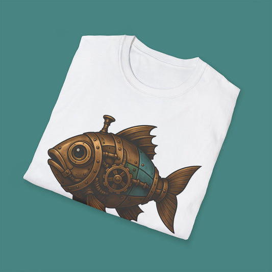 Steampunk Mechanical Fish Unisex T-Shirt