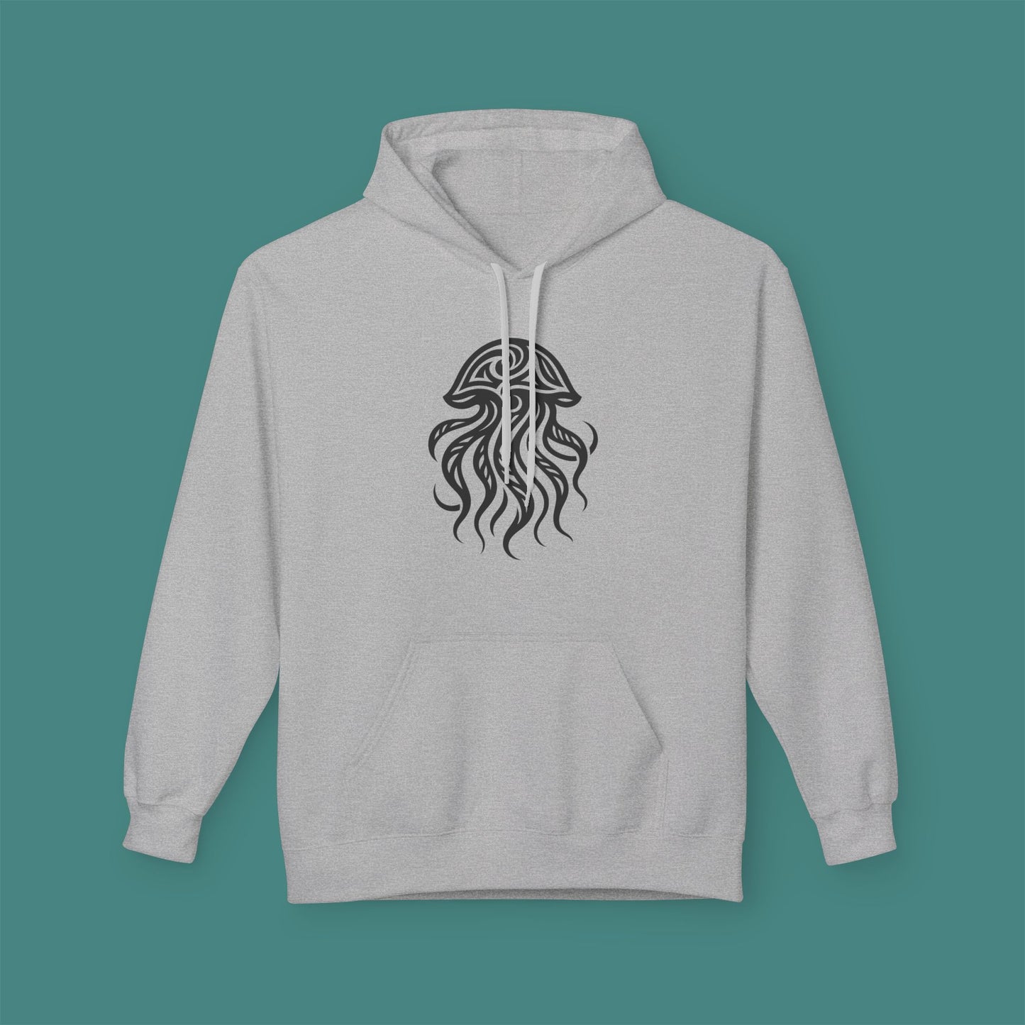 Tribal Tattoo Jellyfish Fleece Unisex Hoodie