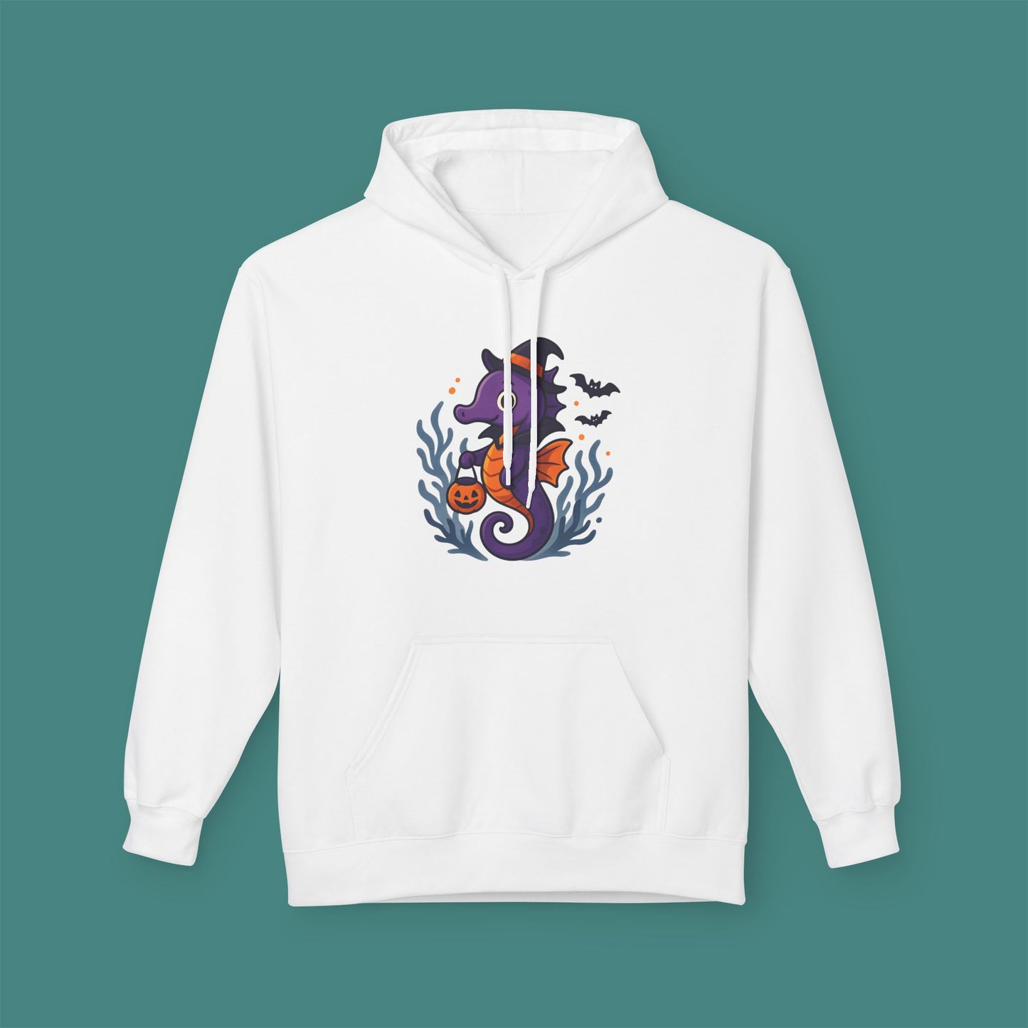 Halloween Seahorse Fleece Unisex Hoodie