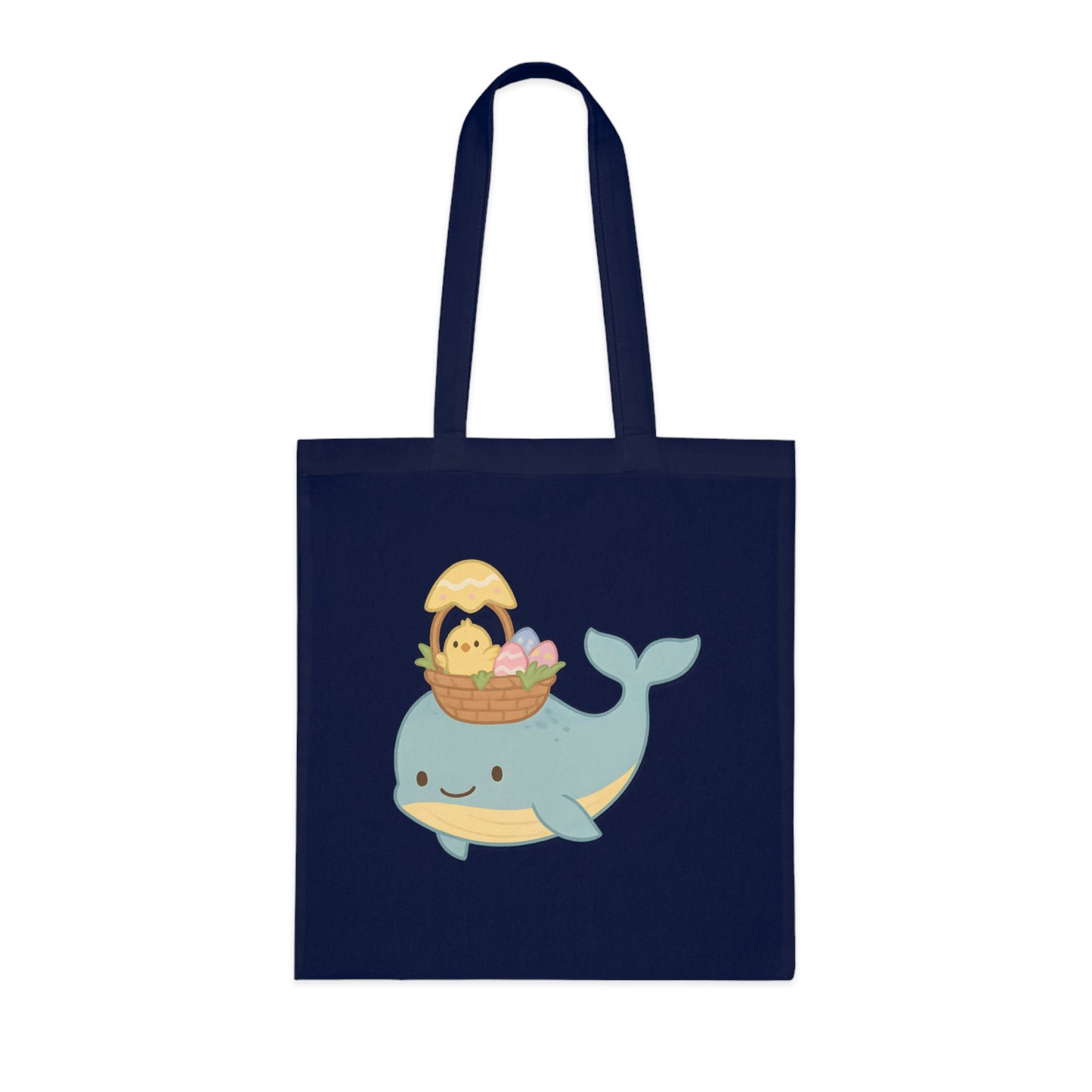 Easter Whale Tote Bag