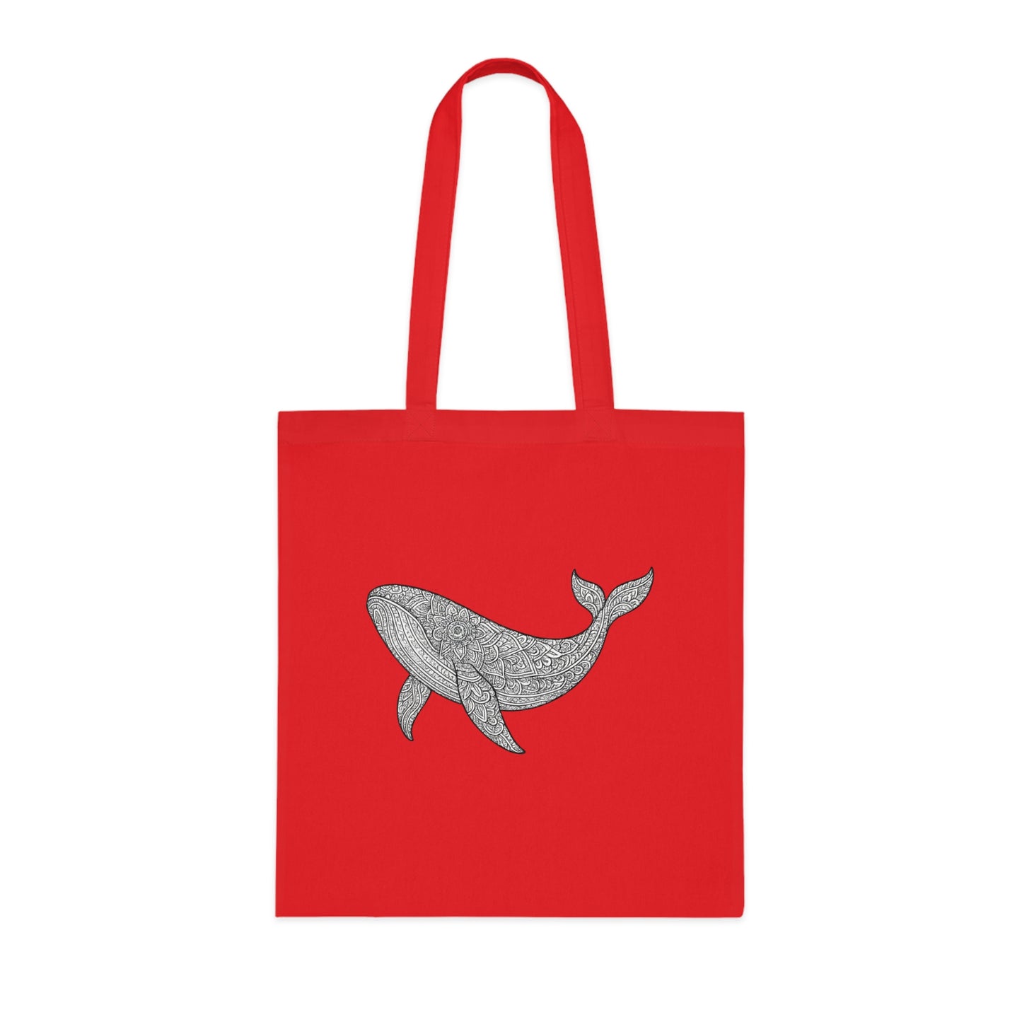 Intricate Mandala Whale Tote Bag