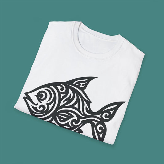 Tribal Tattoo Fish Unisex T-Shirt