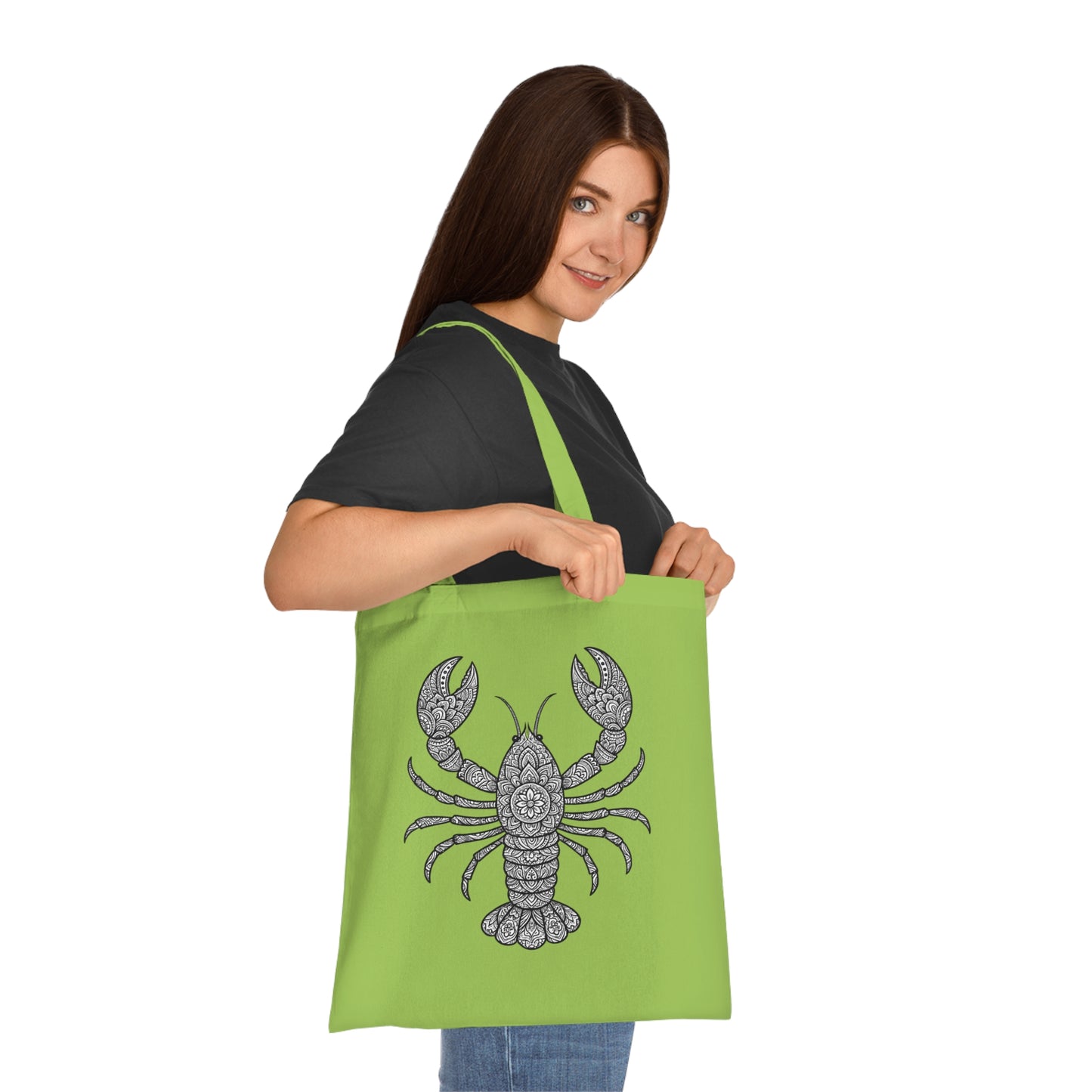 Intricate Mandala Lobster Tote Bag