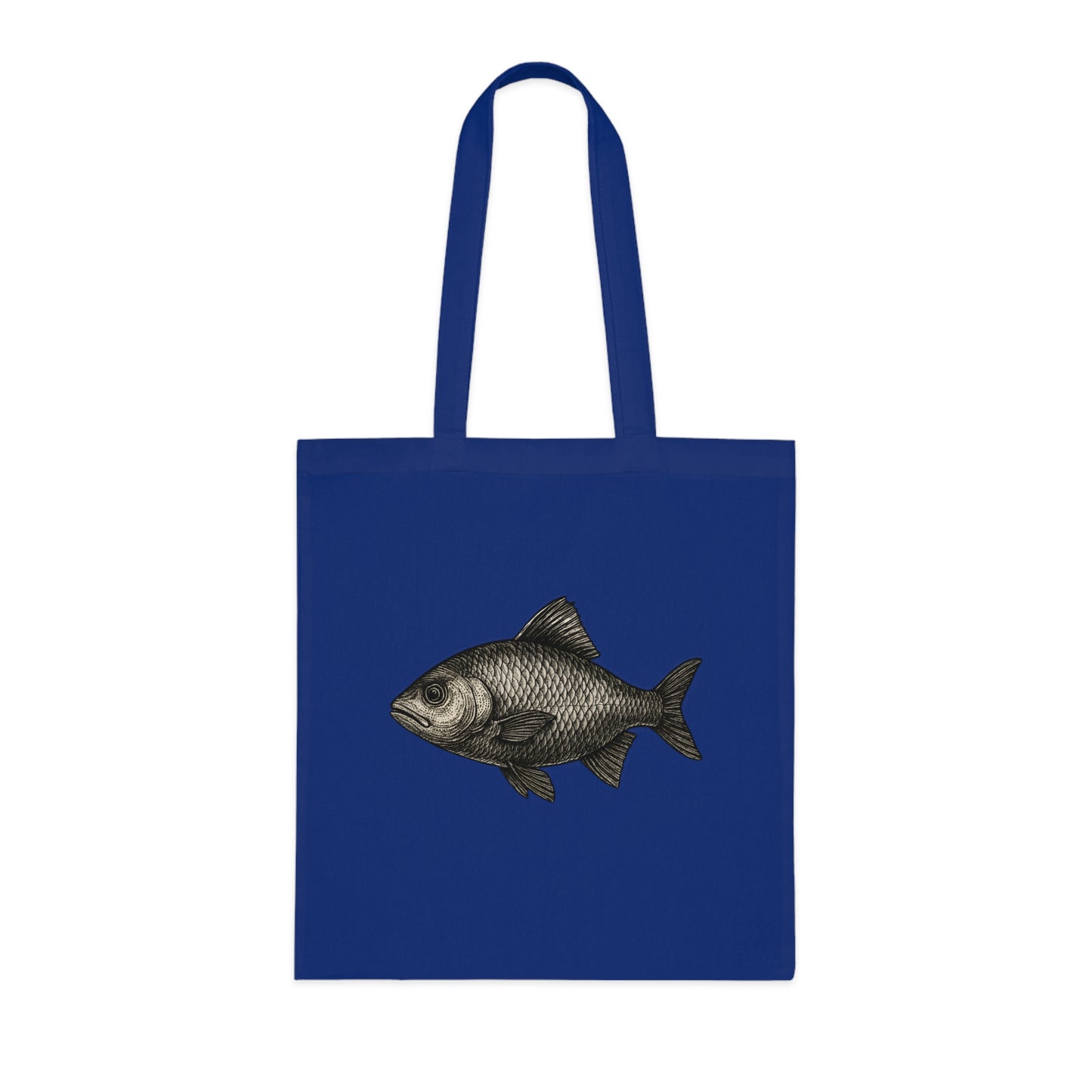 Vintage Etching Fish Tote Bag