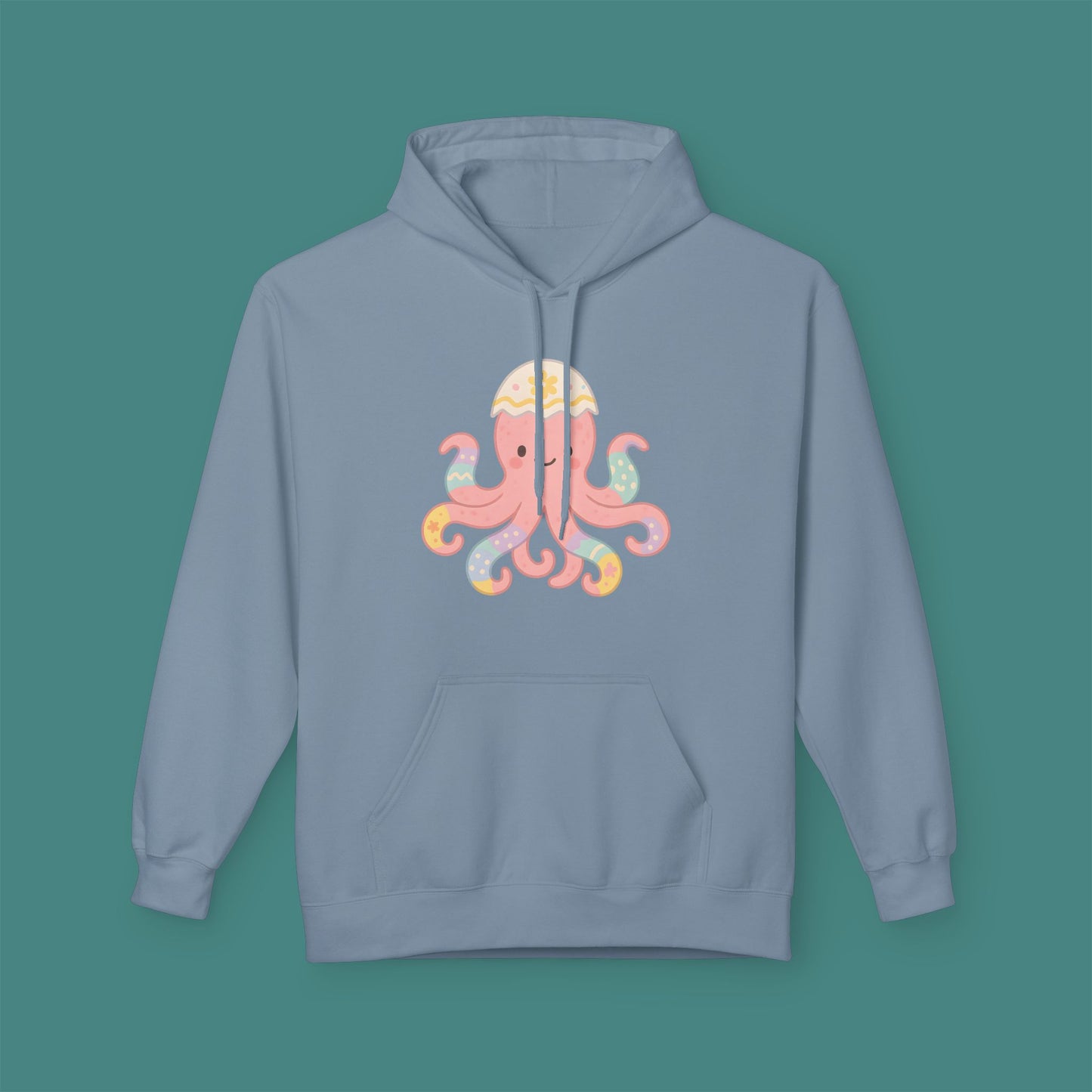 Easter Octopus Fleece Unisex Hoodie