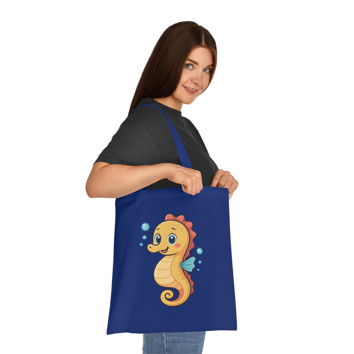 Cartoon Cute Seahorse Tote Bag