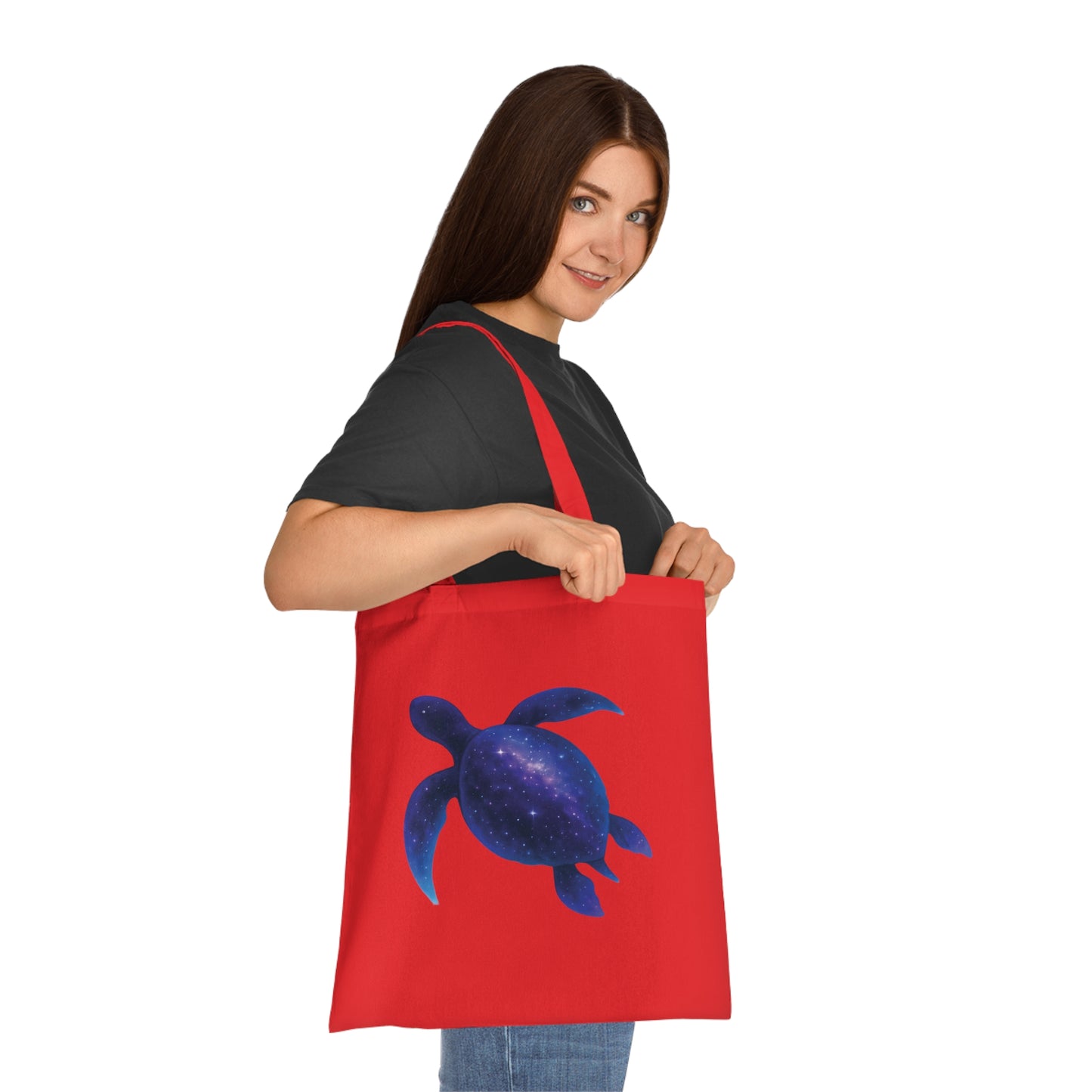 Cosmic Galaxy Turtle Tote Bag