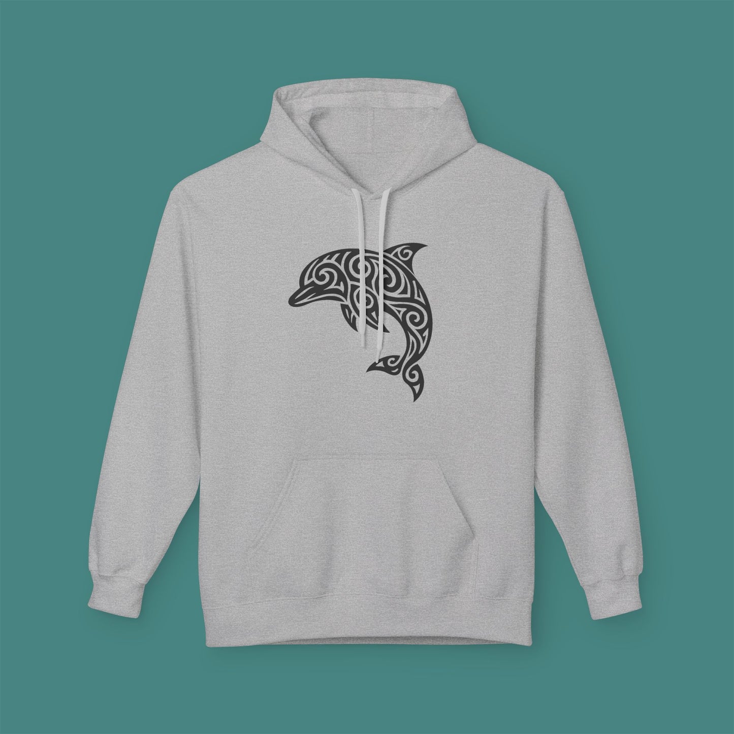 Tribal Tattoo Dolphin Fleece Unisex Hoodie