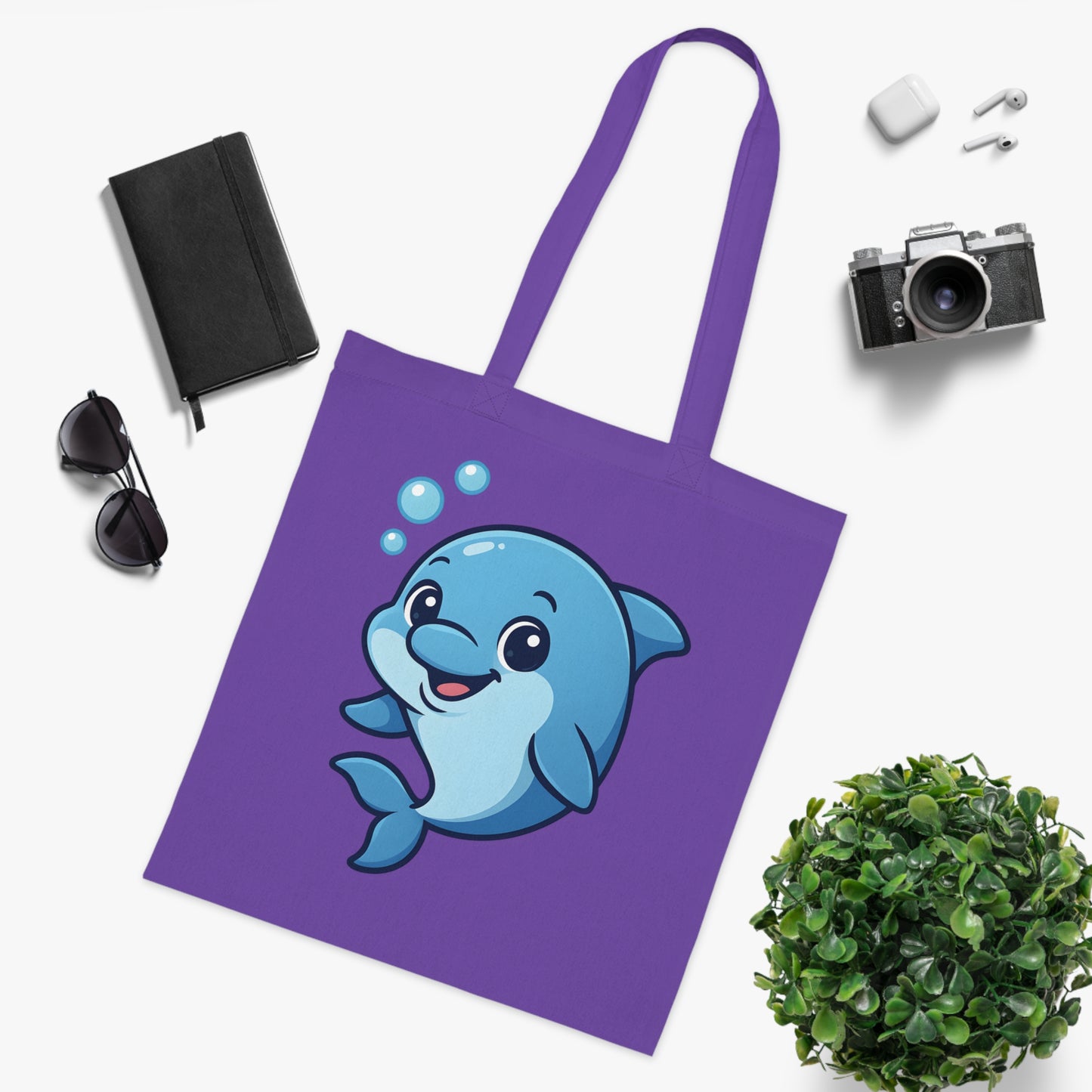 Cartoon Cute Dolphin Tote Bag