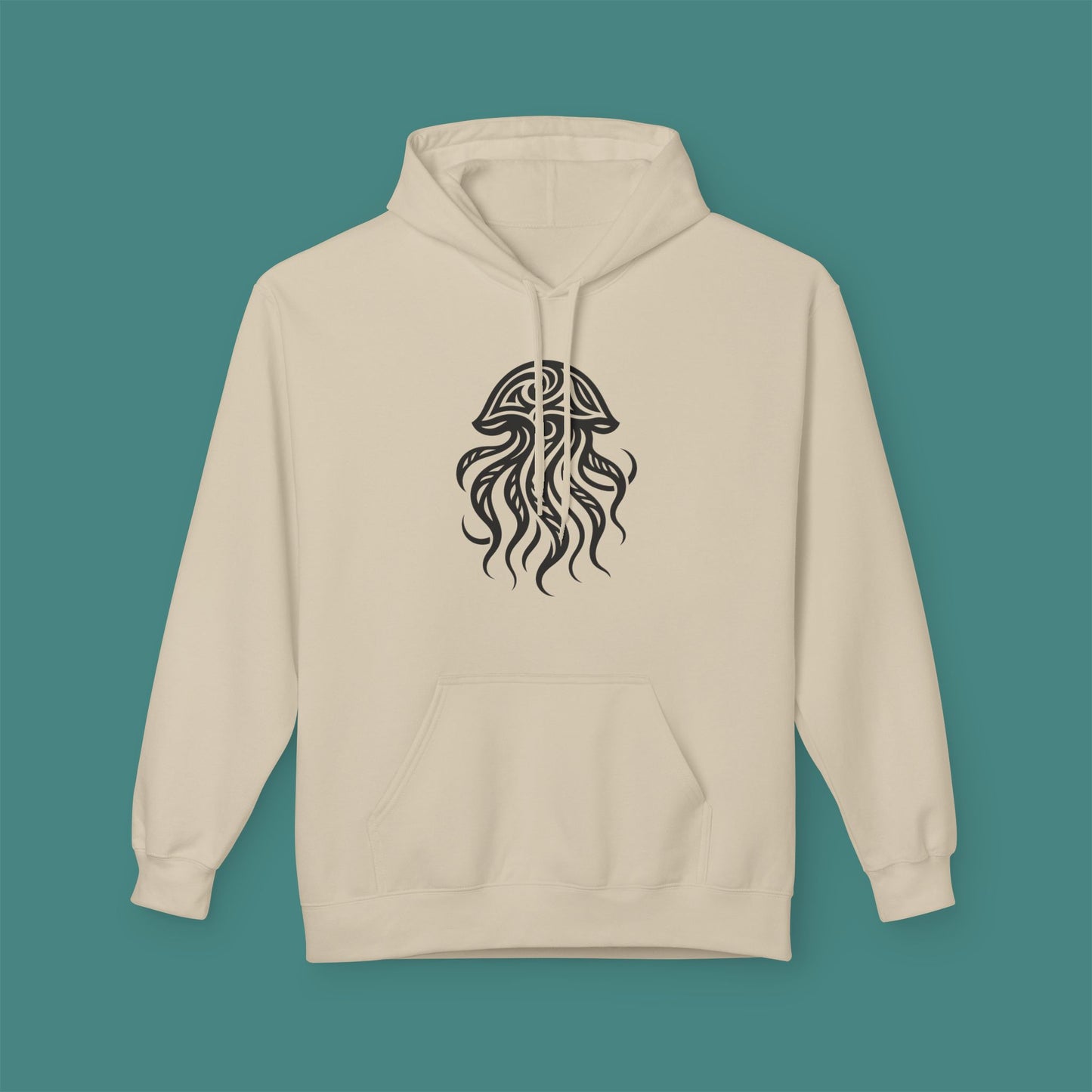 Tribal Tattoo Jellyfish Fleece Unisex Hoodie