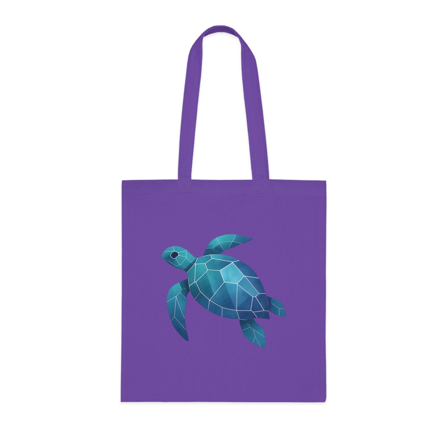 Geometric Polygon Turtle Tote Bag