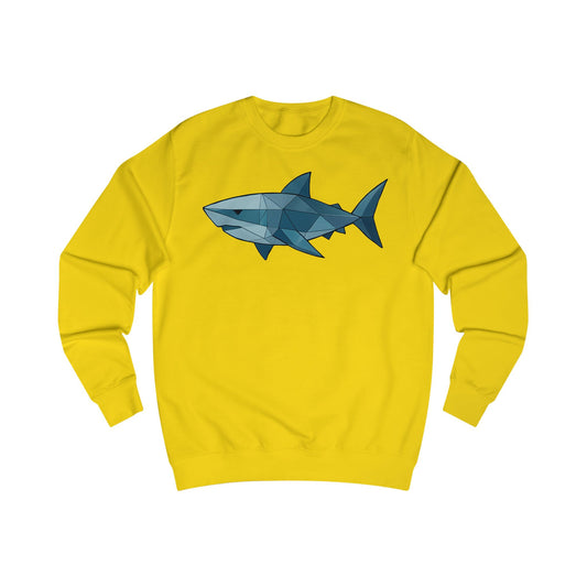 Geometric Polygon Shark Unisex Sweatshirt