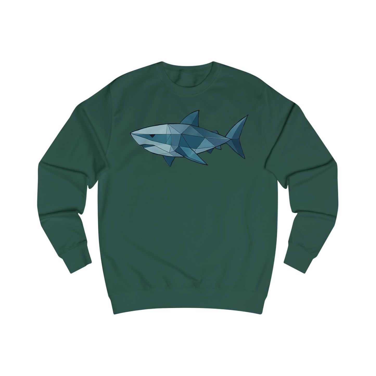 Geometric Polygon Shark Unisex Sweatshirt