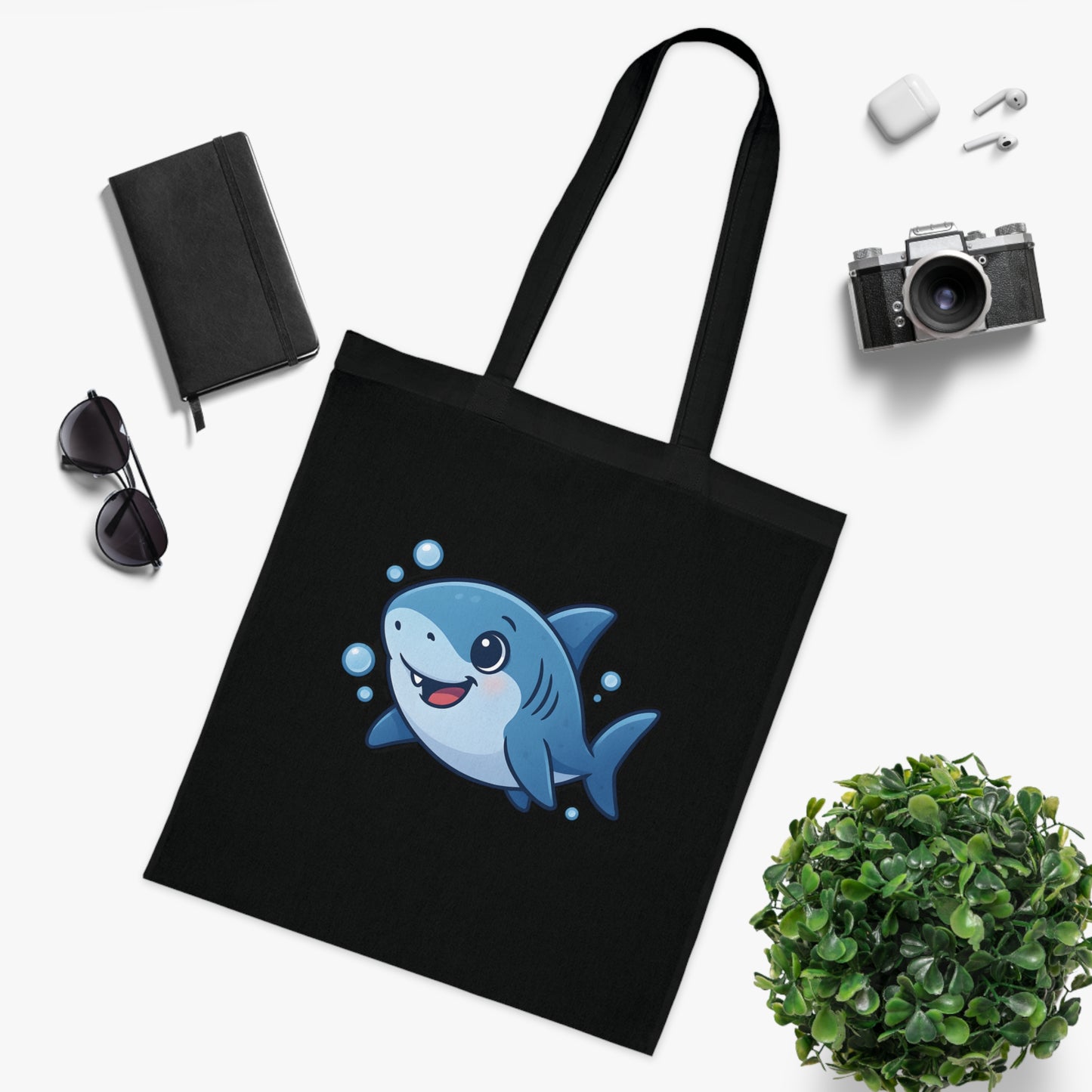 Cartoon Cute Shark Tote Bag