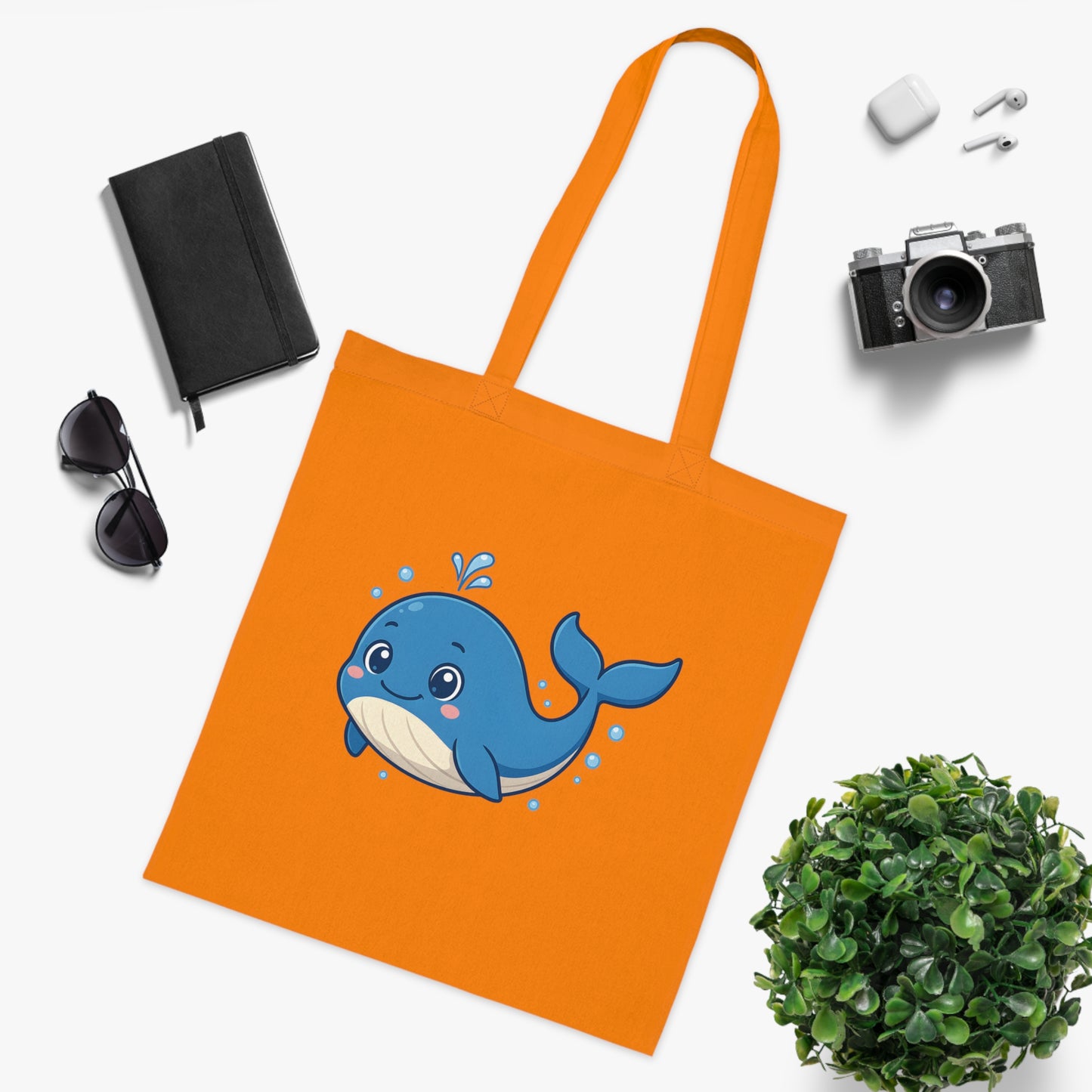 Cartoon Cute Whale Tote Bag