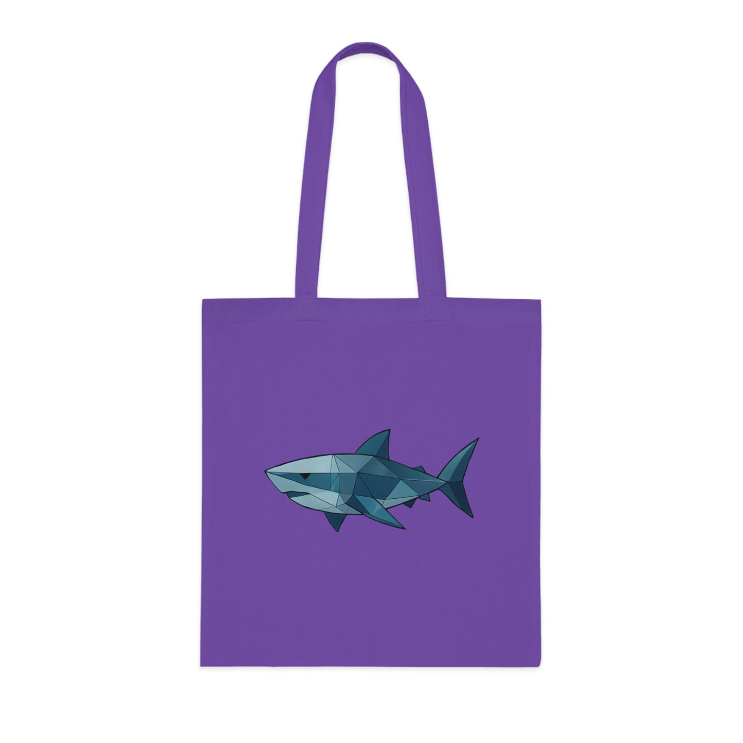 Geometric Polygon Shark Tote Bag